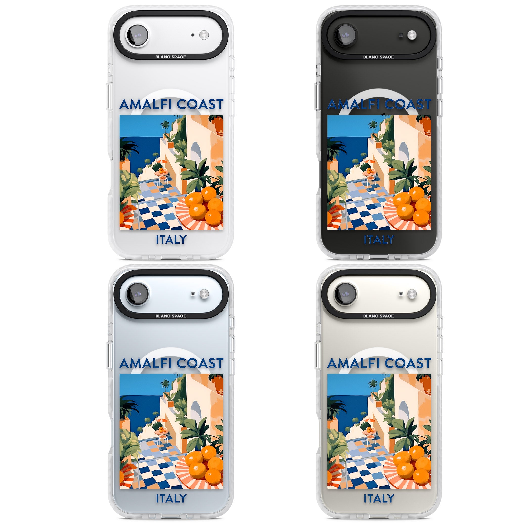 Amalfi Coast iPhone 17 Air Impact Pro Clear Phone Case APT Impact Protection