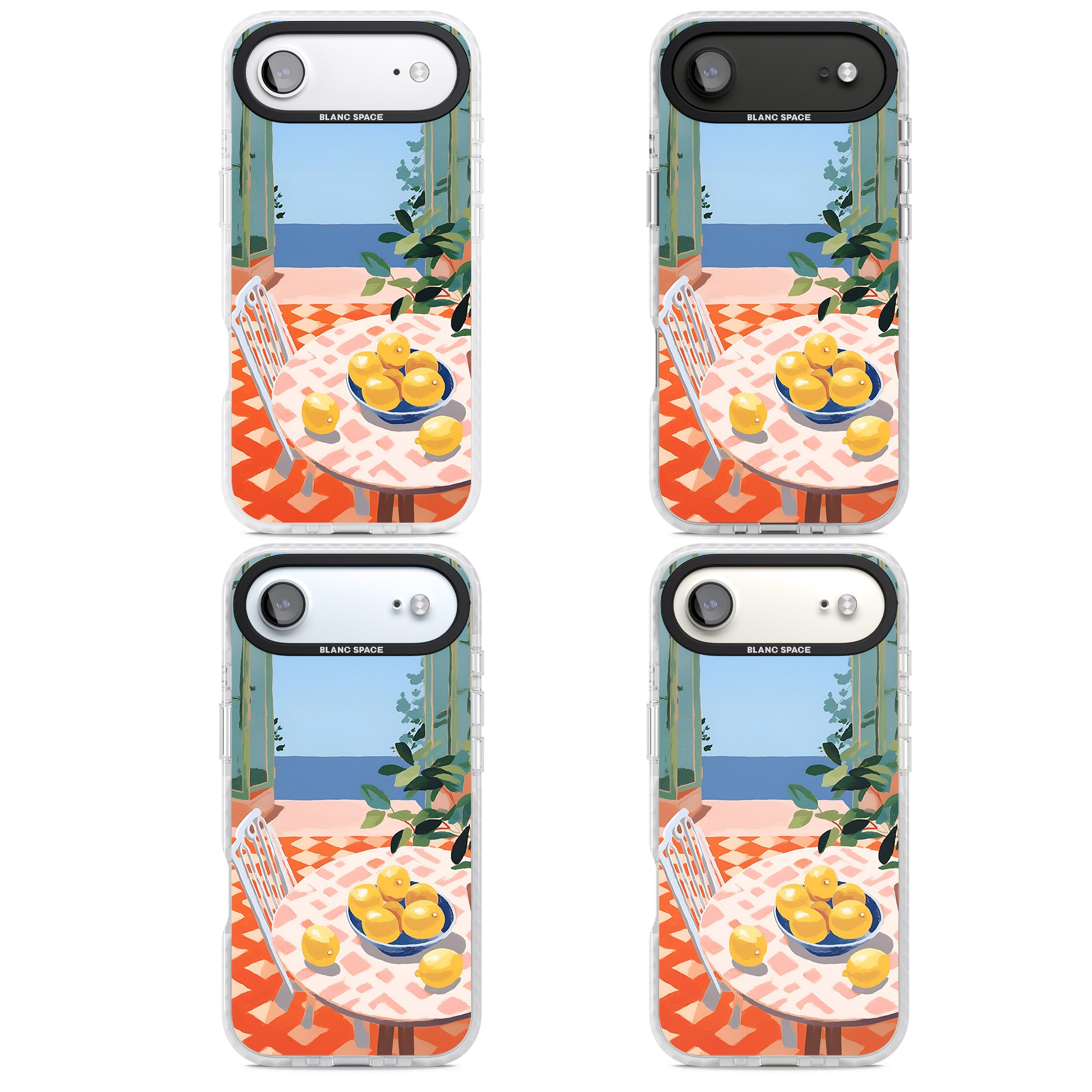 Seaside Lemons iPhone 17 Air Impact Pro Clear Phone Case APT Impact Protection