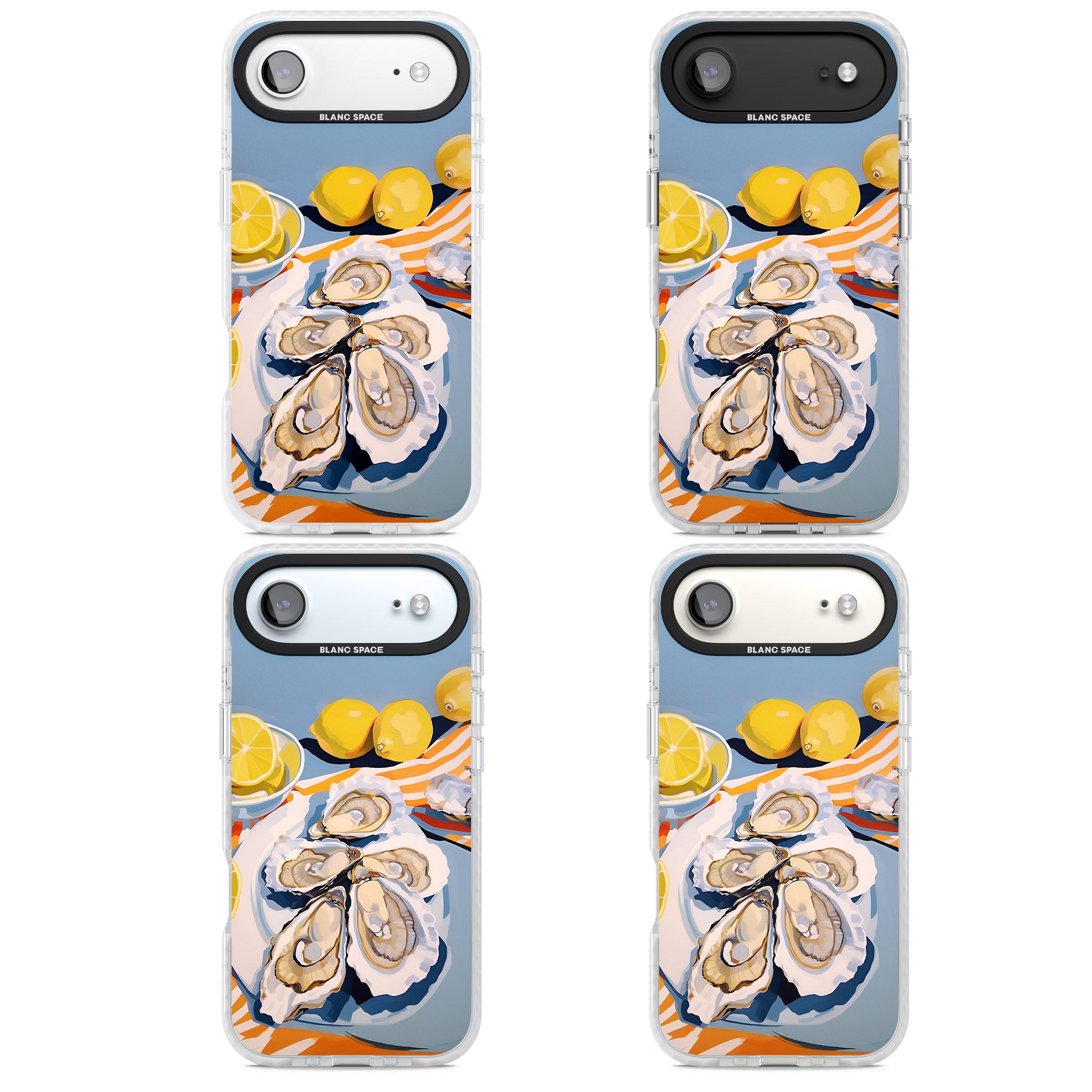 Fresh Oysters & Lemons iPhone 17 Air Impact Pro Clear Phone Case APT Impact Protection
