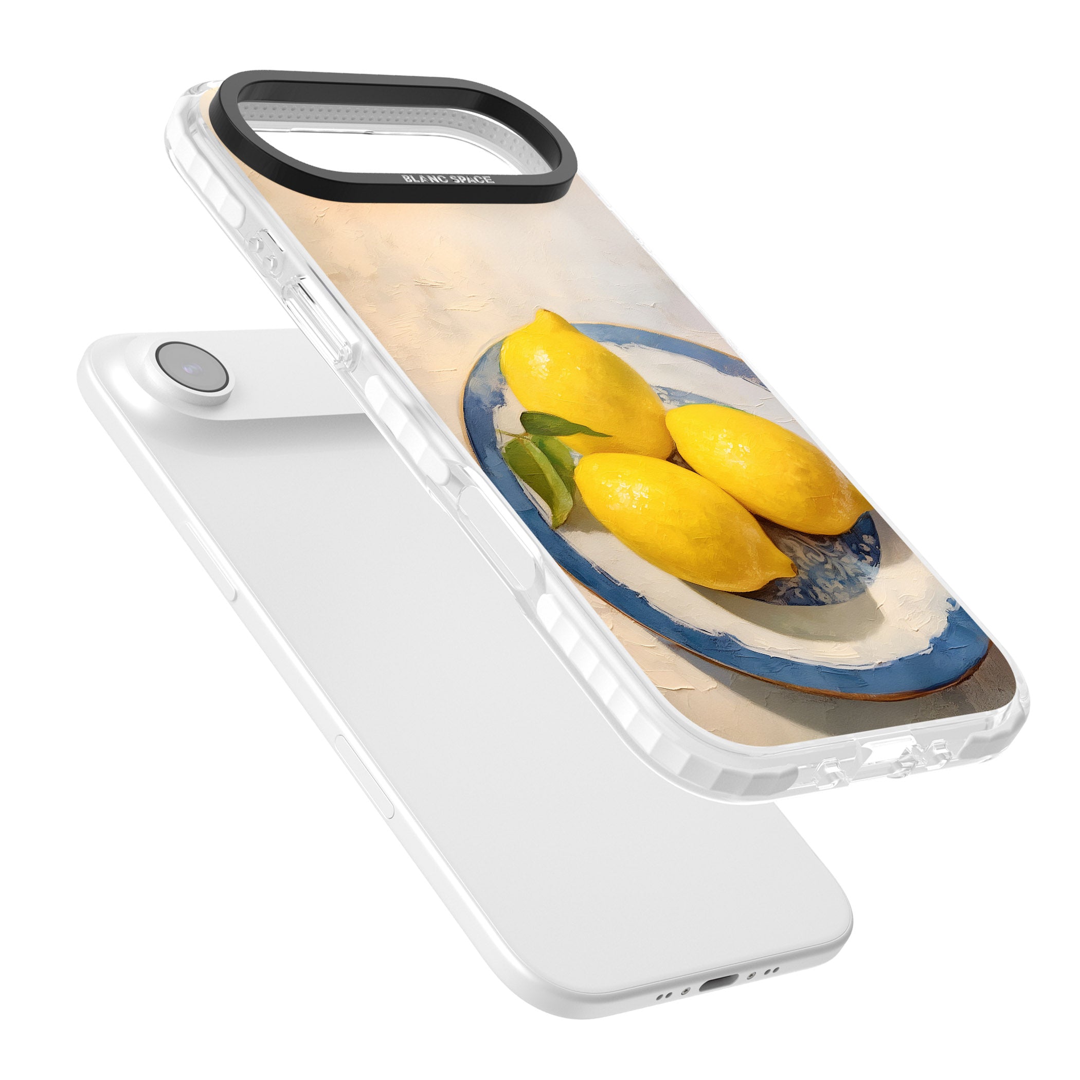 Lemons on Porcelain iPhone 17 Air Impact Pro Clear Phone Case Colours