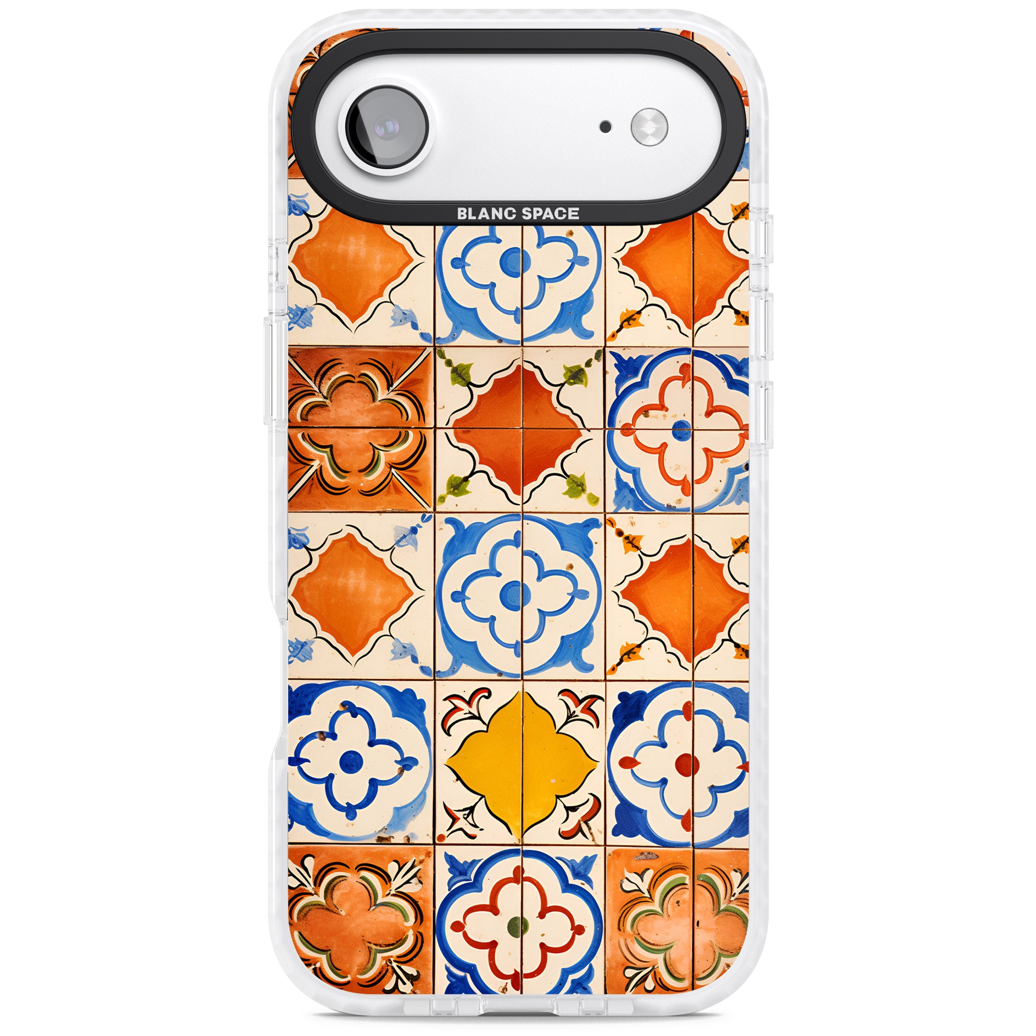 Spanish Mosaic Tiles iPhone 17 Air Impact Pro Clear Phone Case