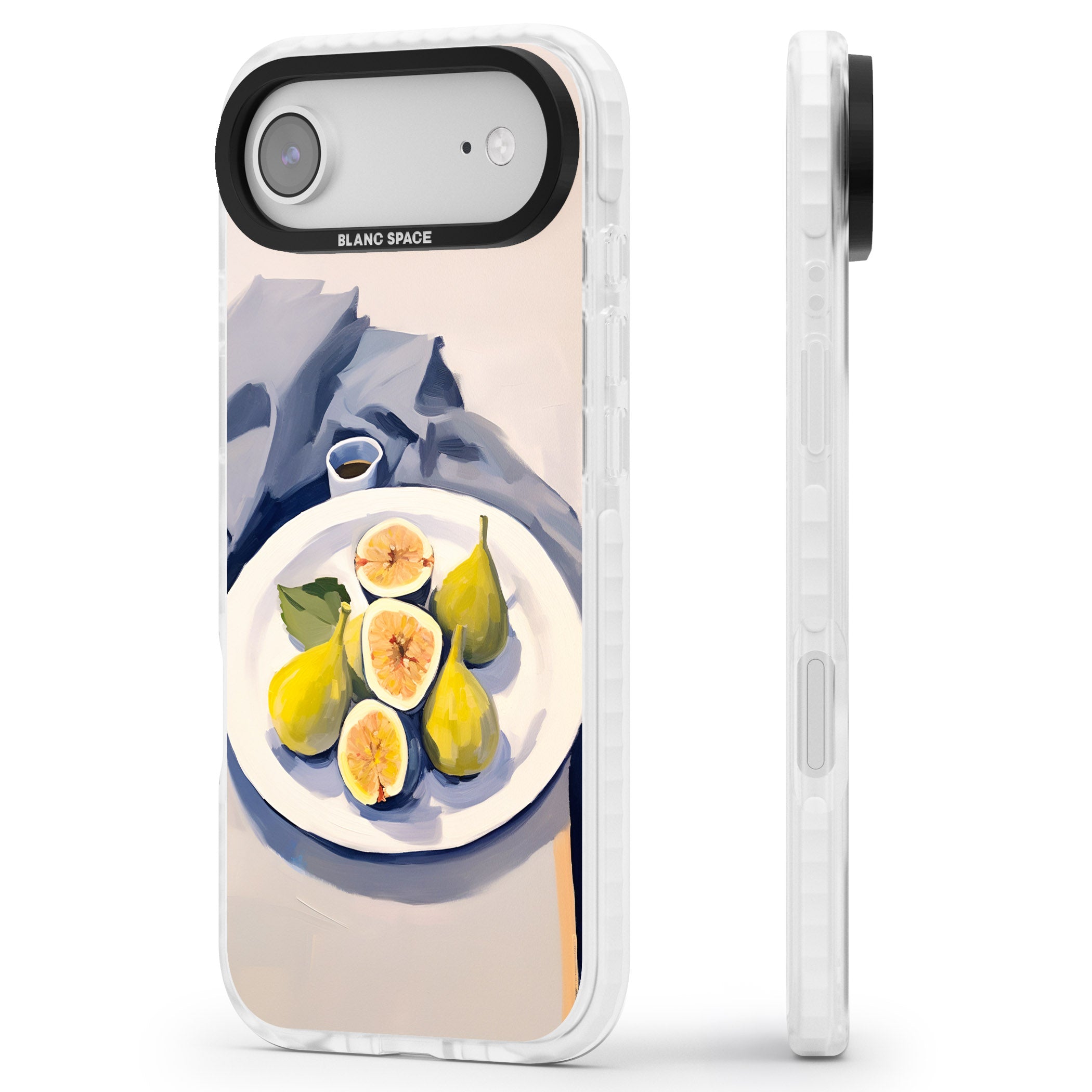 Plate of Pears iPhone 17 Air Impact Pro Clear Phone Case Side Profile