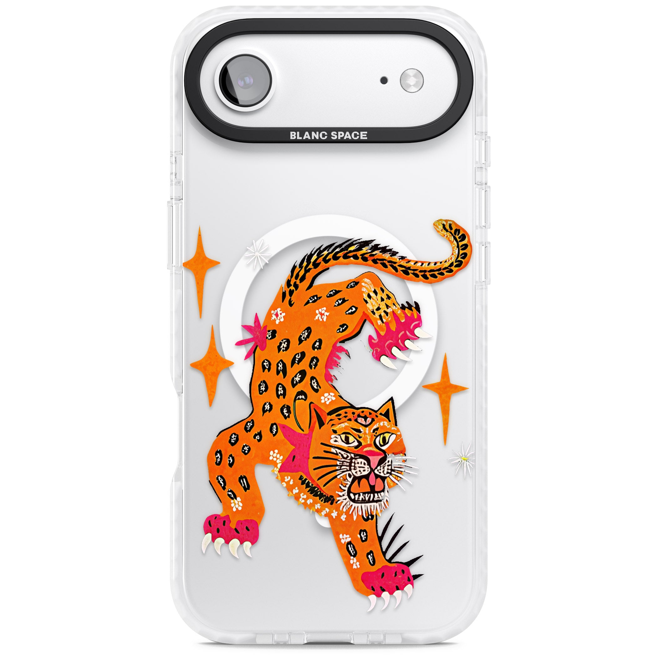 Fierce Jaguar Clear iPhone 17 Air Impact Pro Clear Phone Case
