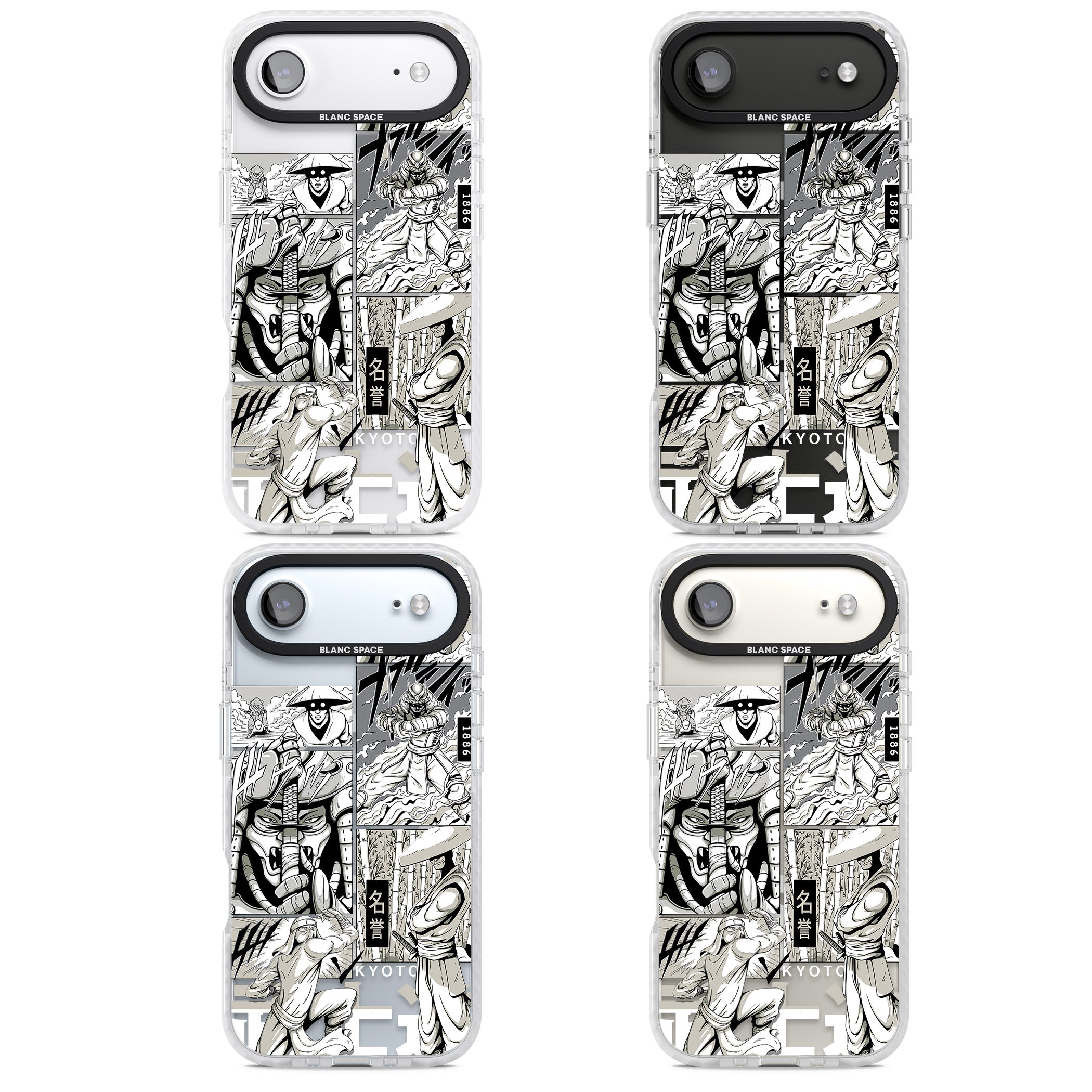Greyscale Anime Comic iPhone 17 Air Impact Pro Clear Phone Case APT Impact Protection