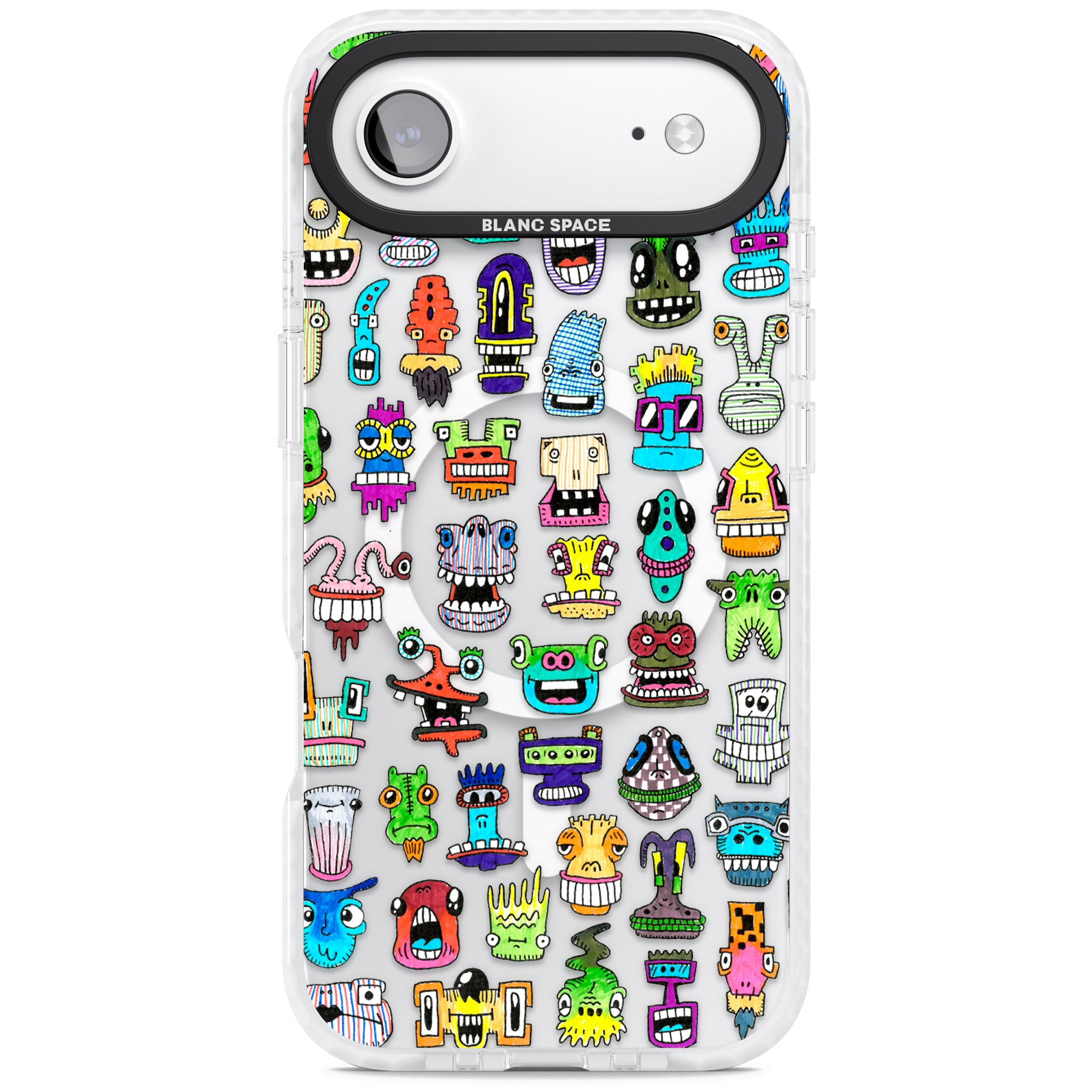 Familiar Faces iPhone 17 Air Impact Pro Clear Phone Case