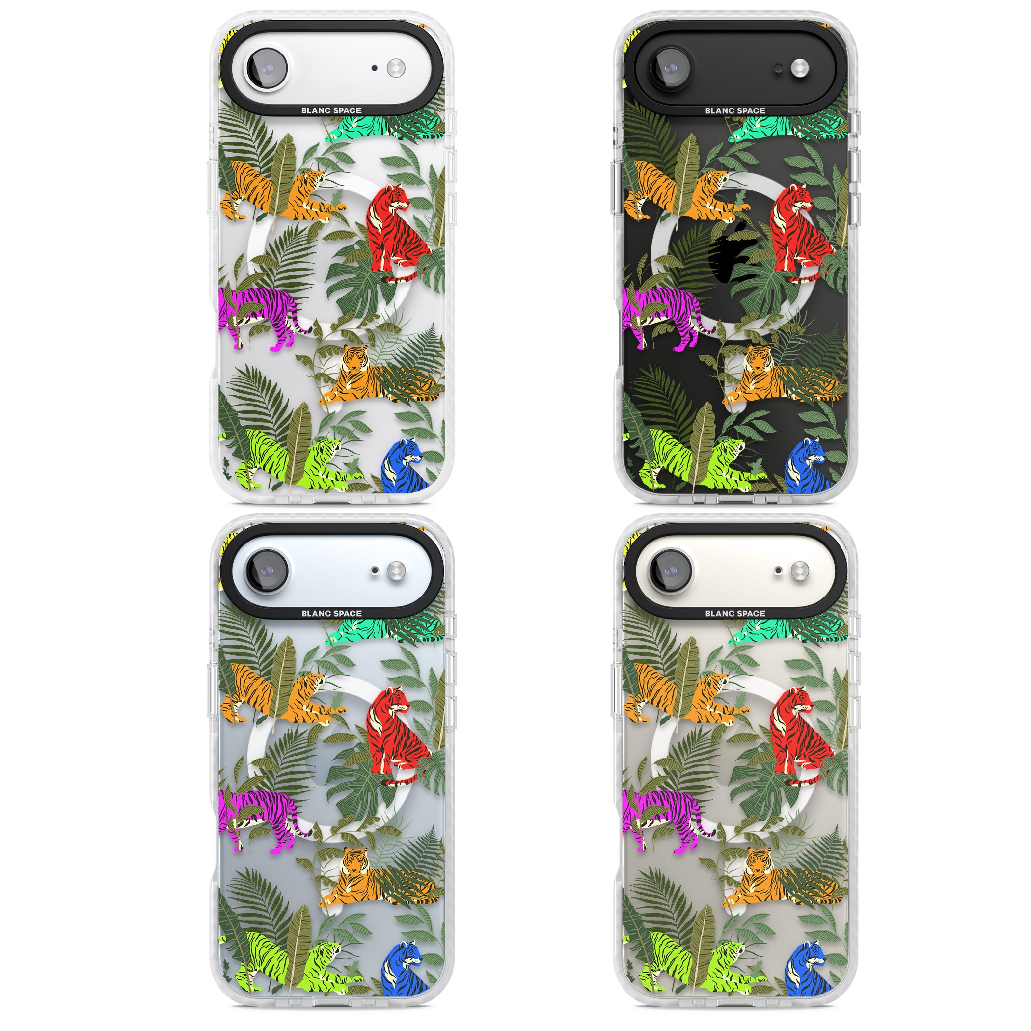 Colorful Jungle Tiger iPhone 17 Air Impact Pro Clear Phone Case APT Impact Protection