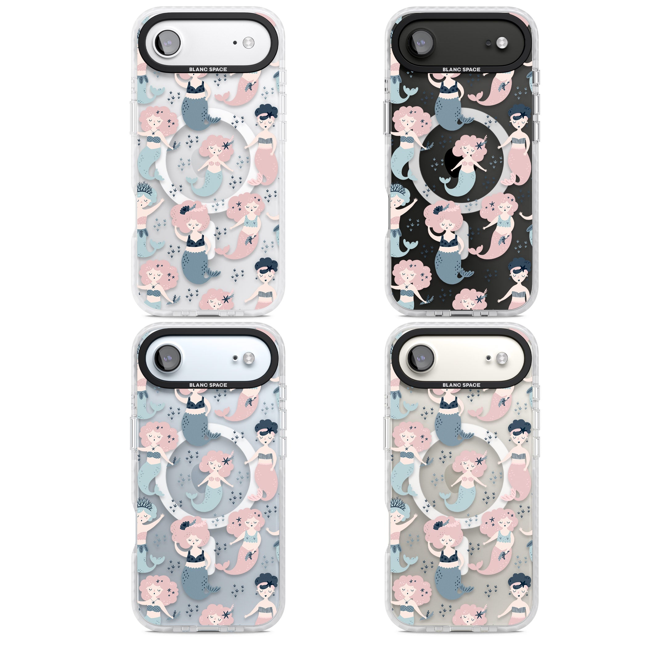 Under The Sea Mermaids (Clear) iPhone 17 Air Impact Pro Clear Phone Case APT Impact Protection