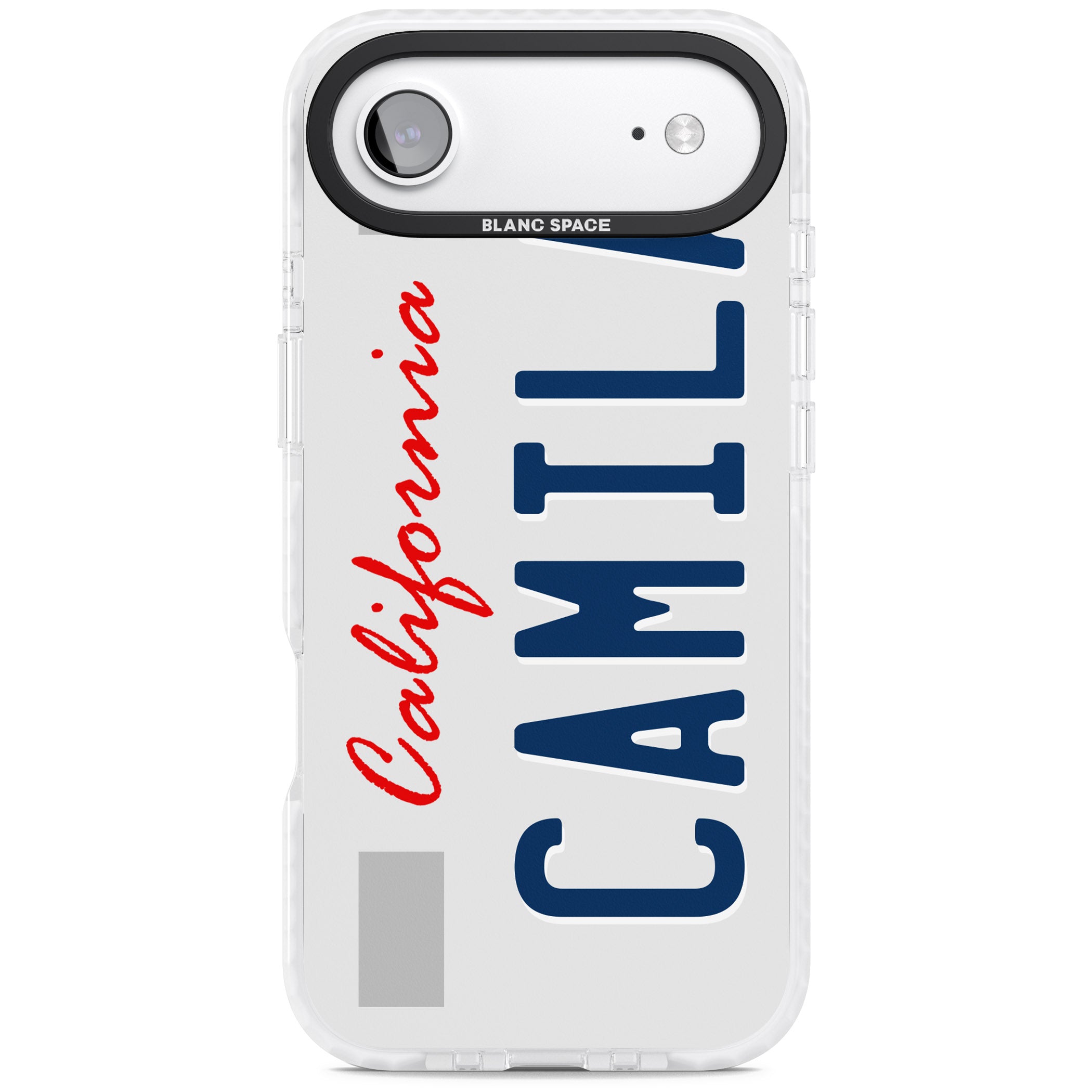 Personalised California License Plate iPhone 17 Air Impact Pro Clear Phone Case