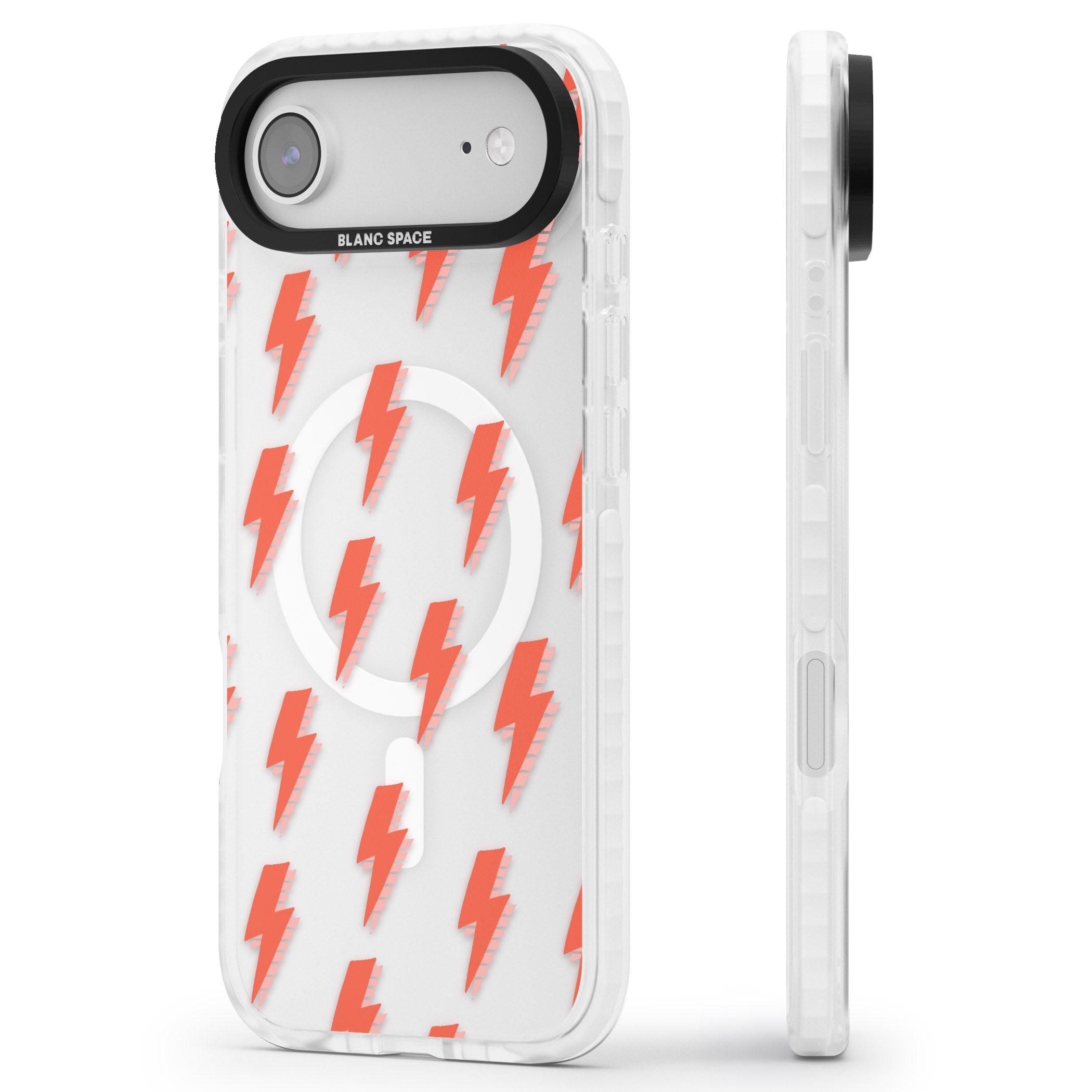 Pop Lightning iPhone 17 Air Impact Pro Clear Phone Case Side Profile