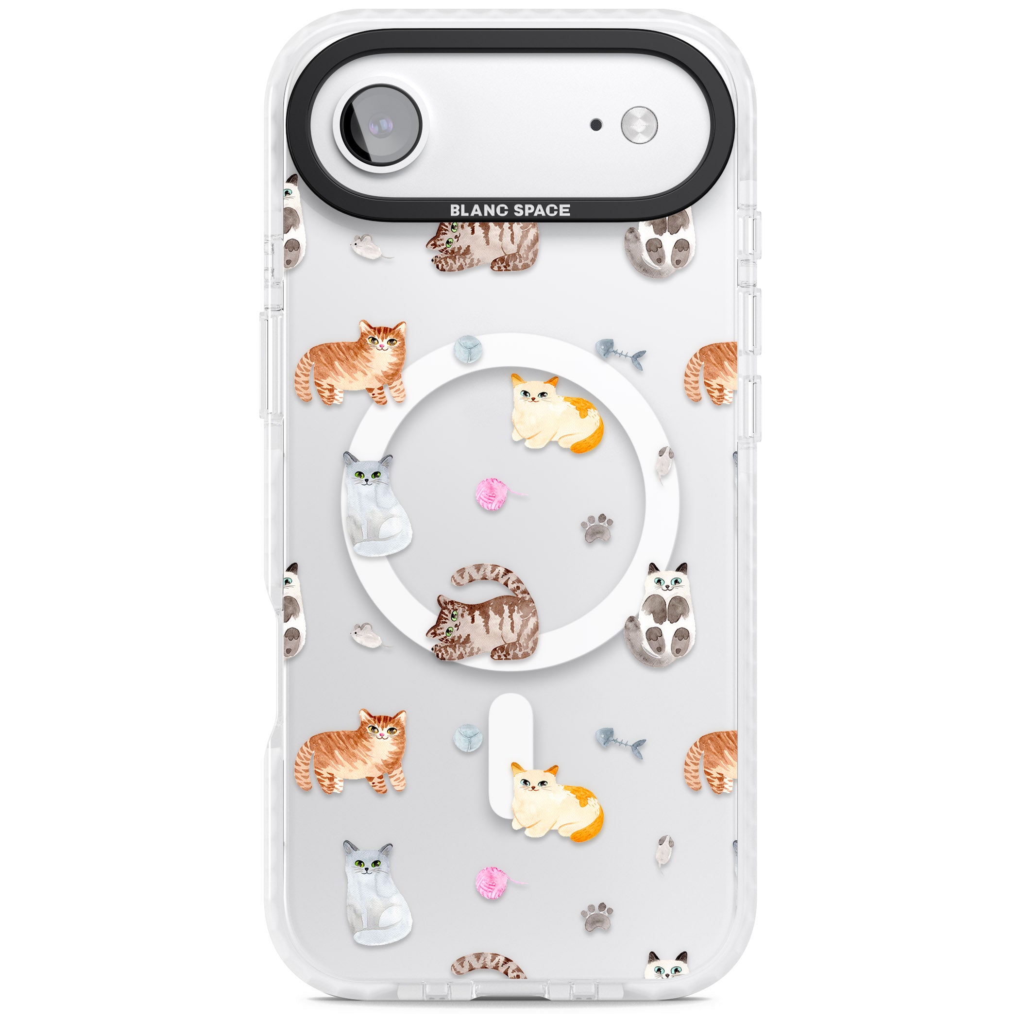 Playful Cats iPhone 17 Air Impact Pro Clear Phone Case