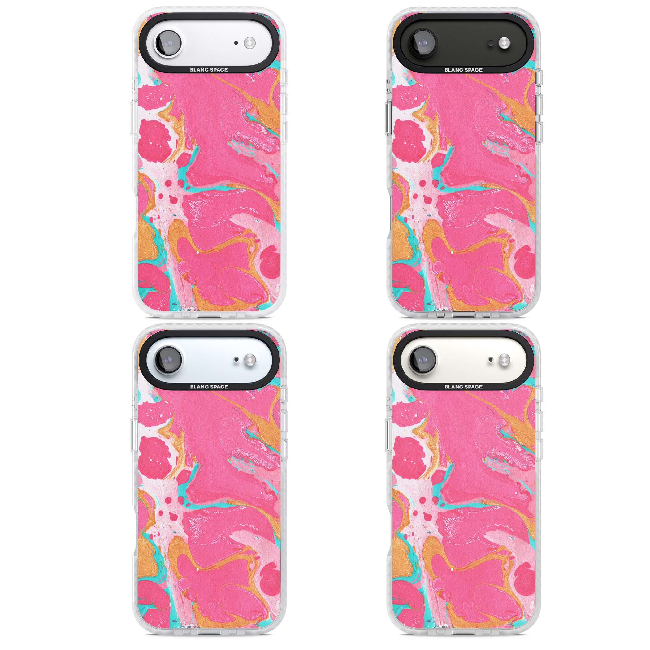 Vibrant Marbled Paper iPhone 17 Air Impact Pro Clear Phone Case APT Impact Protection