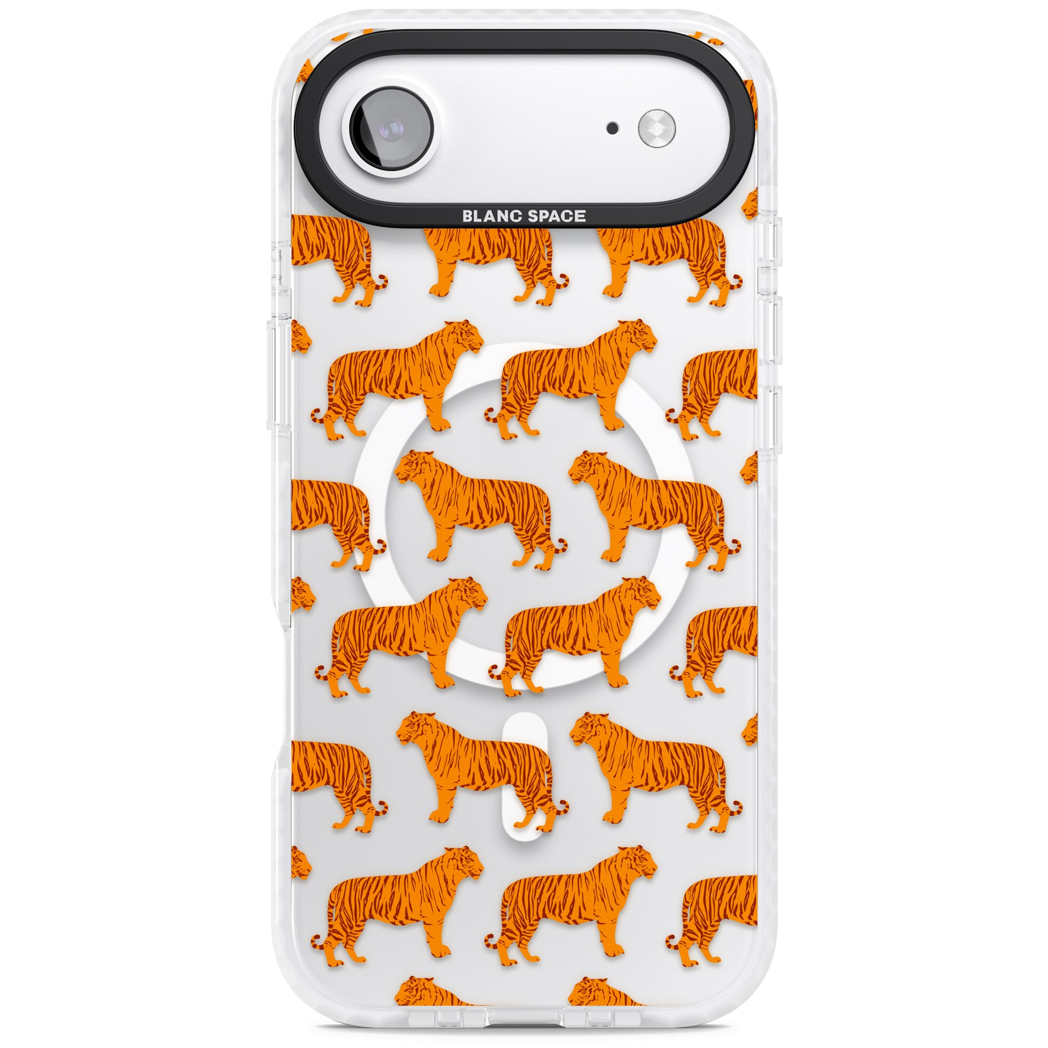 Tiger Pattern iPhone 17 Air Impact Pro Clear Phone Case
