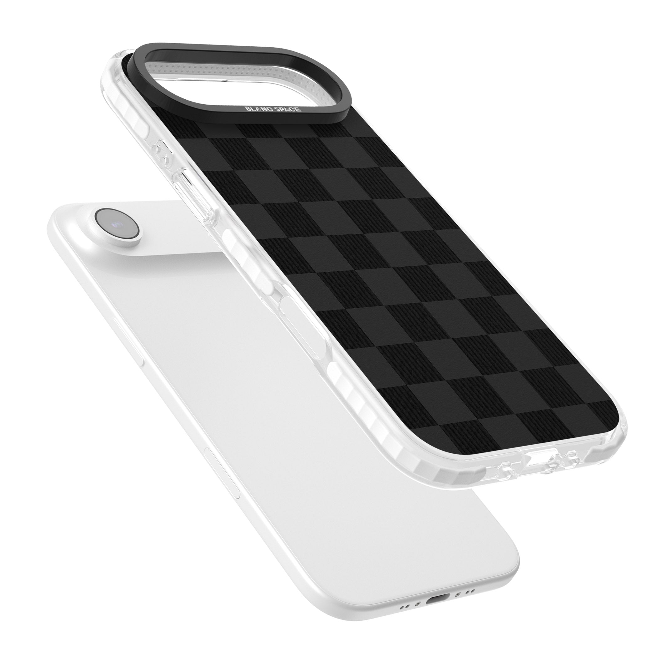Black Checkered iPhone 17 Air Impact Pro Clear Phone Case Colours