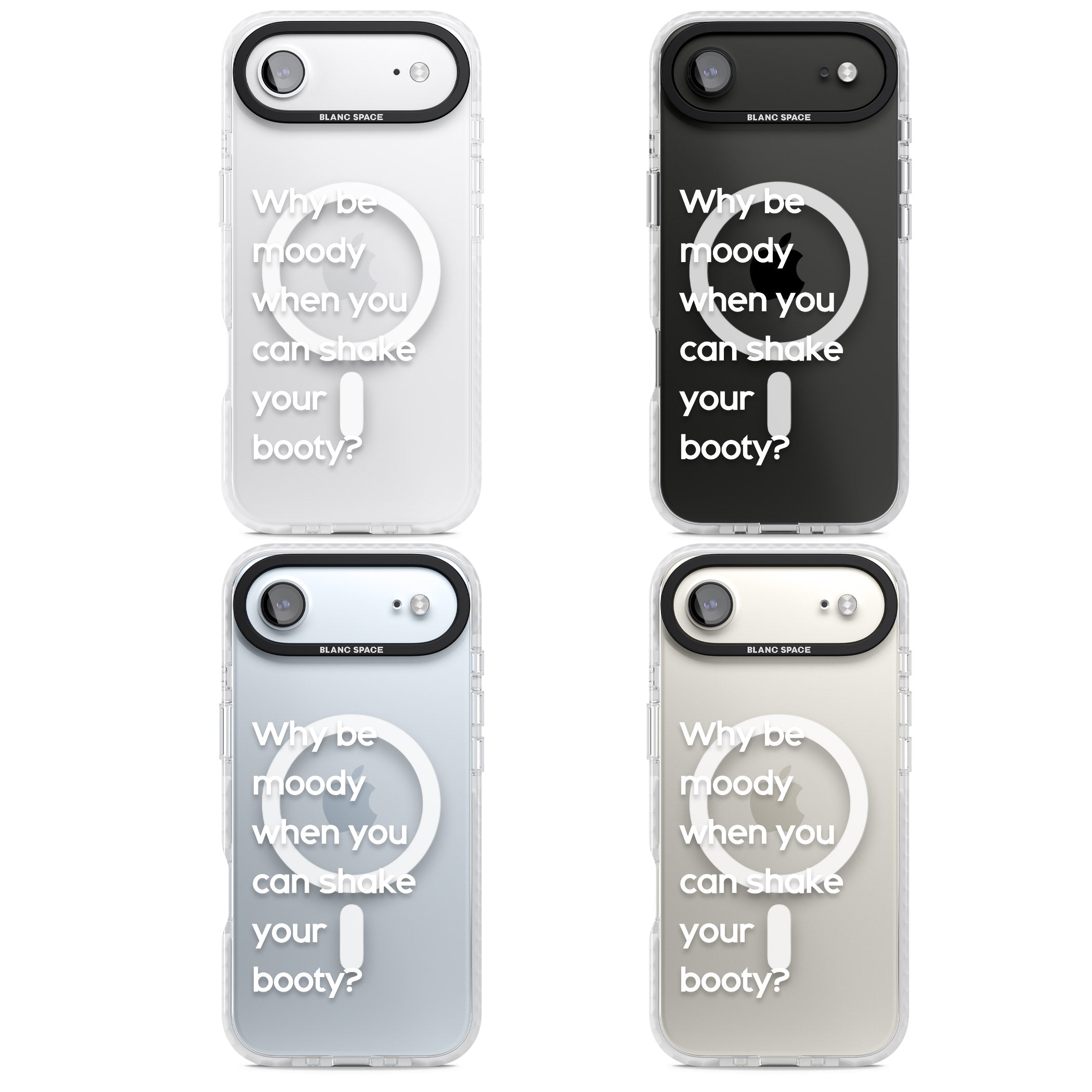 Why Be Moody When You Can Shake Your Booty? iPhone 17 Air Impact Pro Clear Phone Case APT Impact Protection