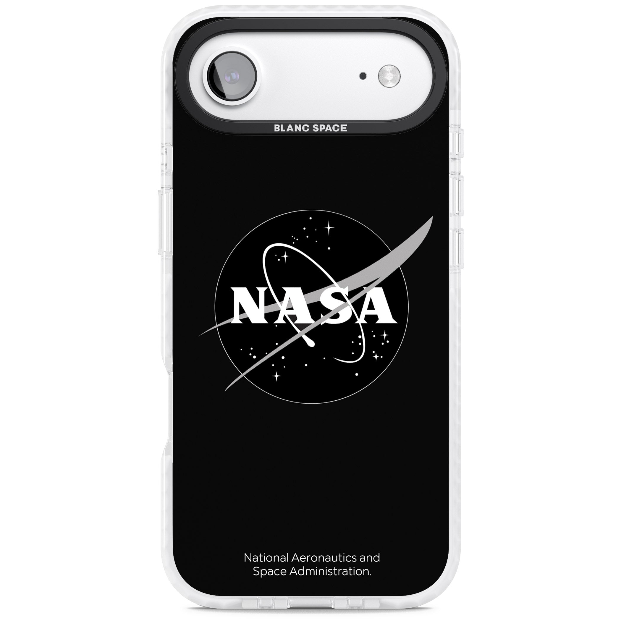 Dark Nasa Meatball iPhone 17 Air Impact Pro Clear Phone Case