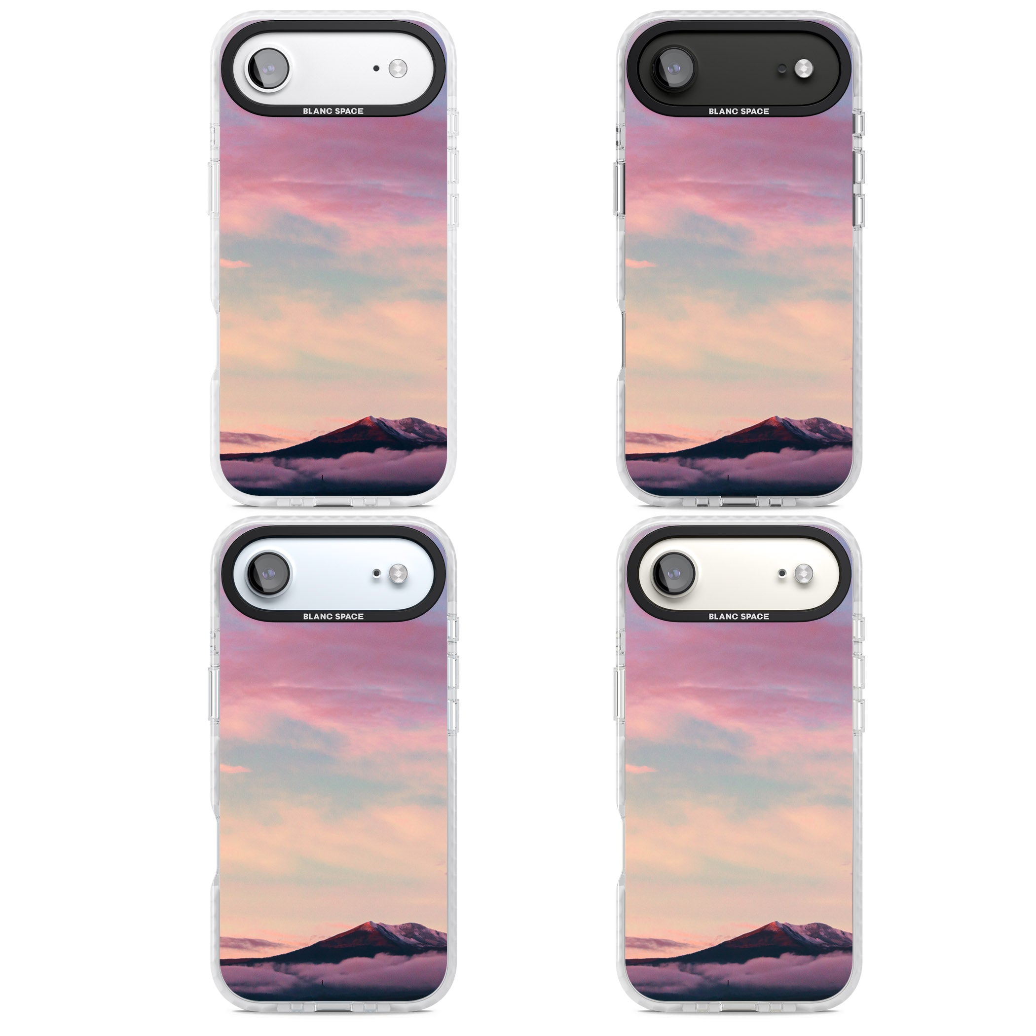 Pastel Mountain Sunset iPhone 17 Air Impact Pro Clear Phone Case APT Impact Protection