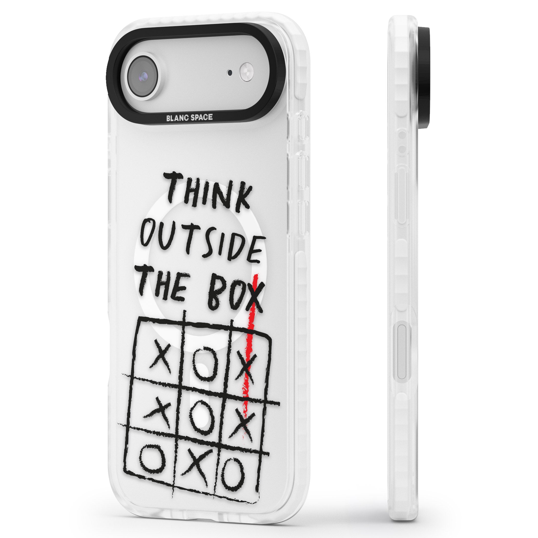 Think Outside The Box iPhone 17 Air Impact Pro Clear Phone Case Side Profile
