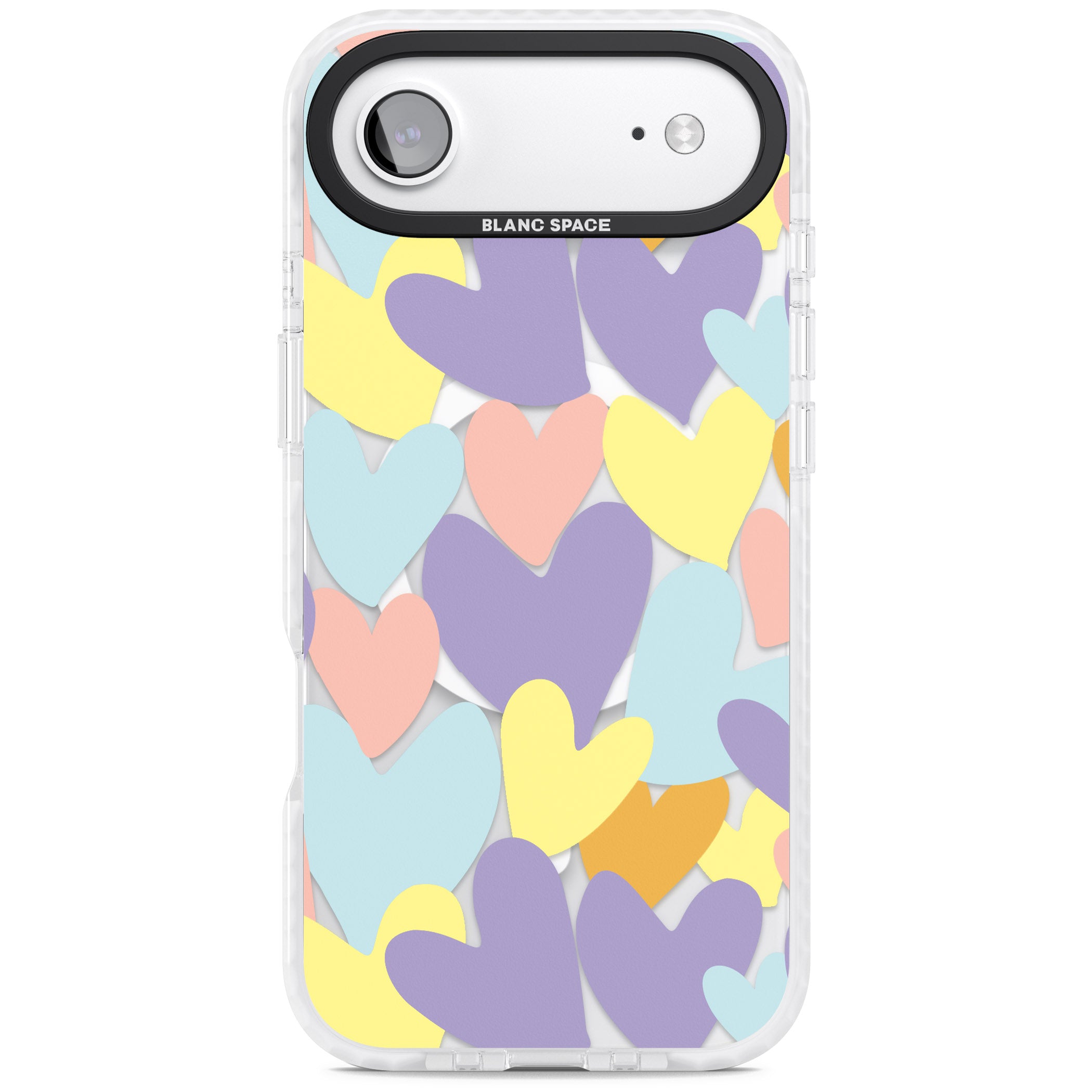 Pastel Hearts iPhone 17 Air Impact Pro Clear Phone Case