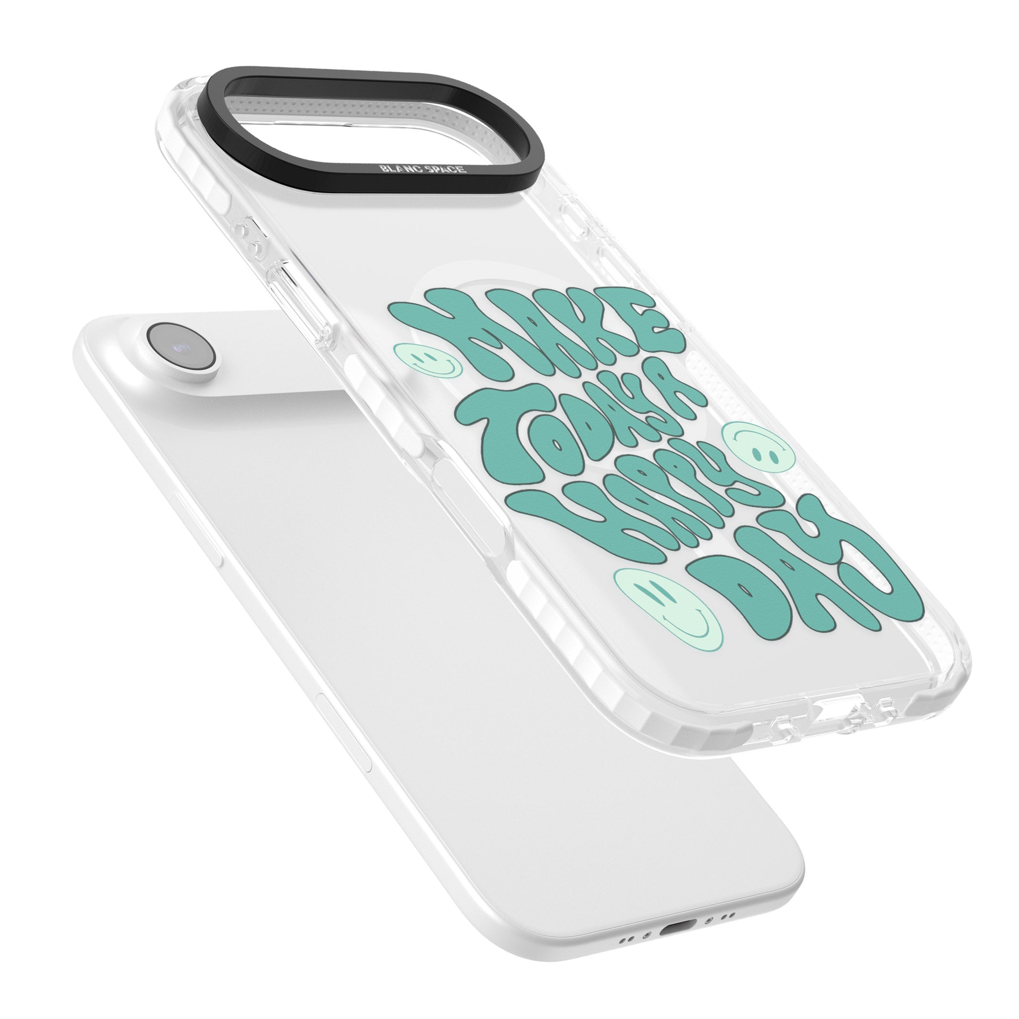 Make Today A Happy Day iPhone 17 Air Impact Pro Clear Phone Case Colours