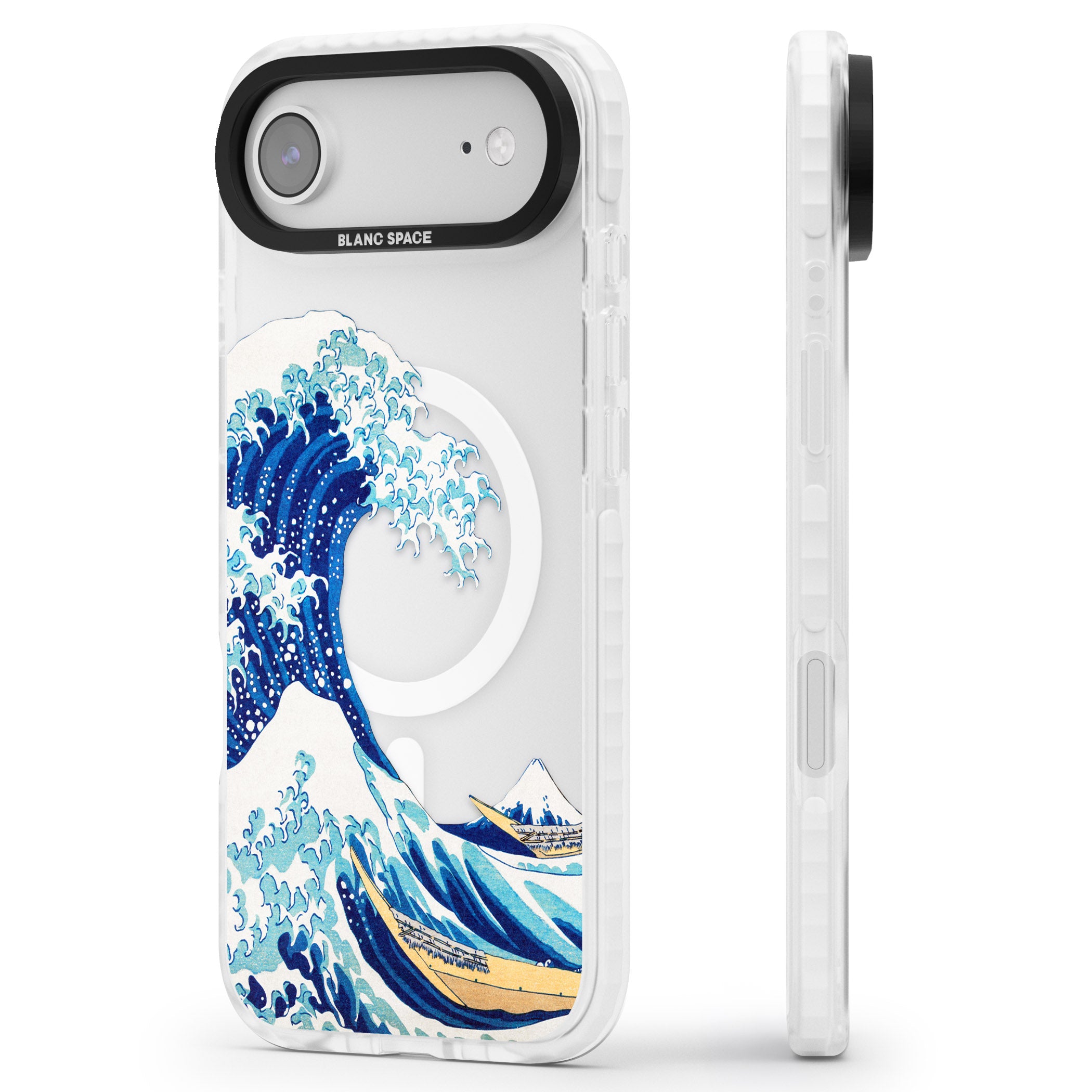 The Great Wave Of Kanagawa iPhone 17 Air Impact Pro Clear Phone Case Side Profile