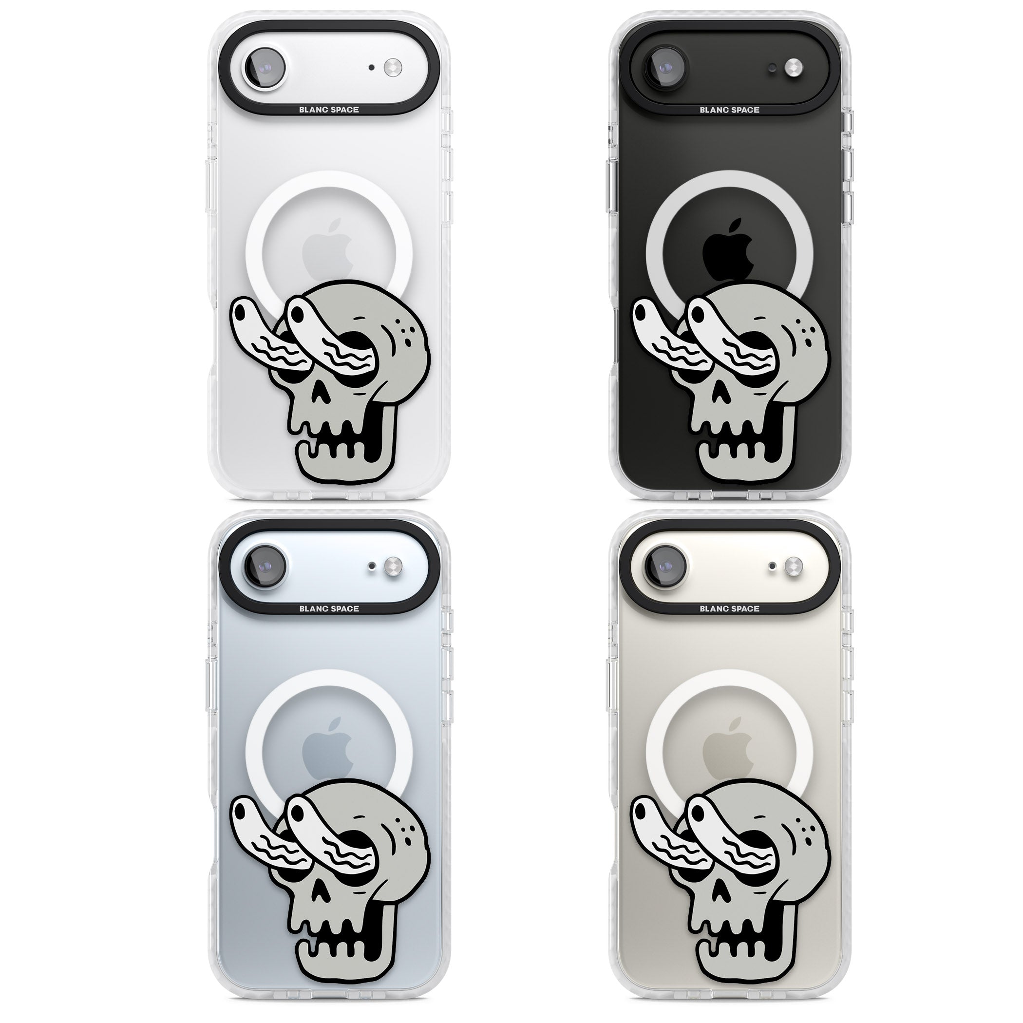 Skull Eyes iPhone 17 Air Impact Pro Clear Phone Case APT Impact Protection