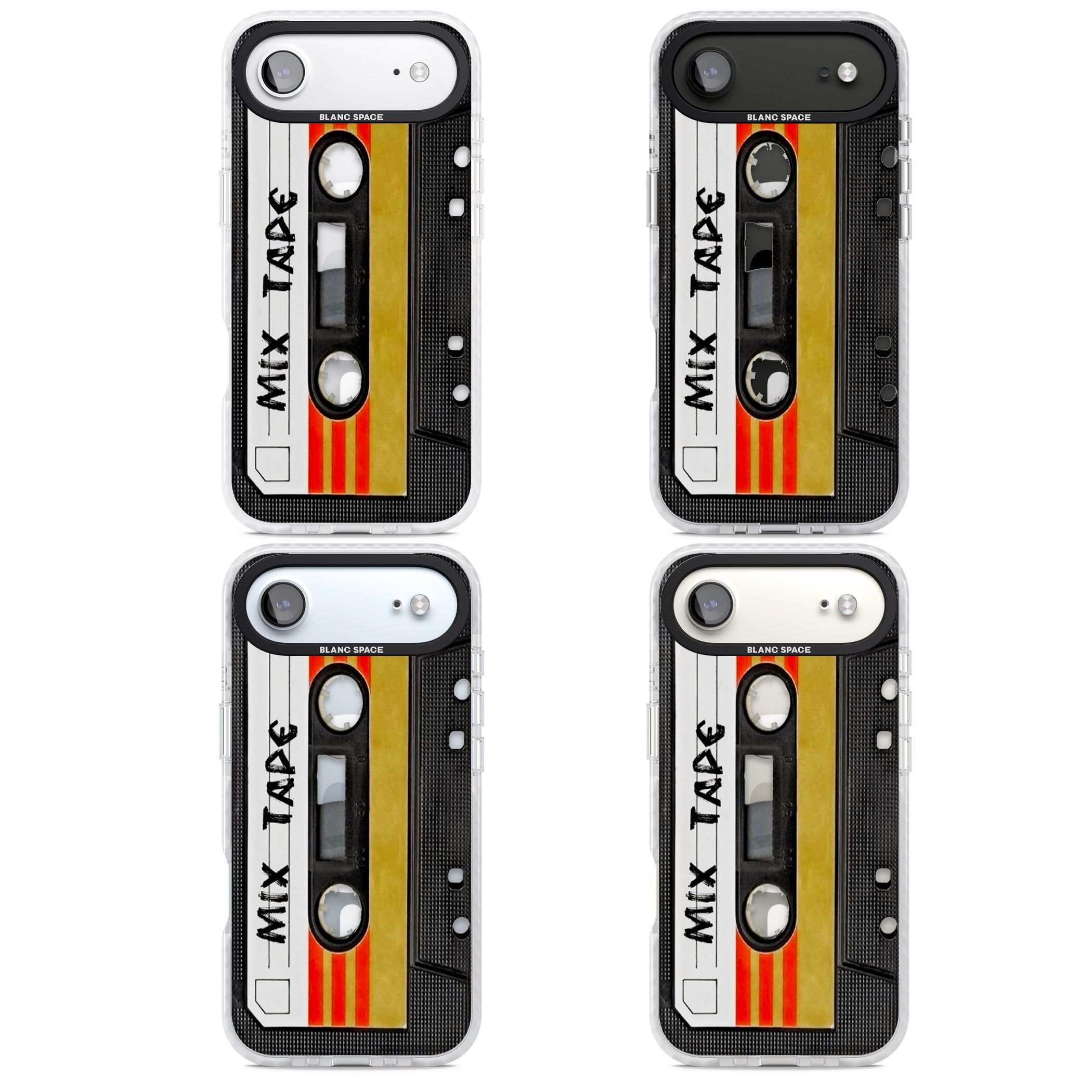 Retro Mix Tape iPhone 17 Air Impact Pro Clear Phone Case APT Impact Protection