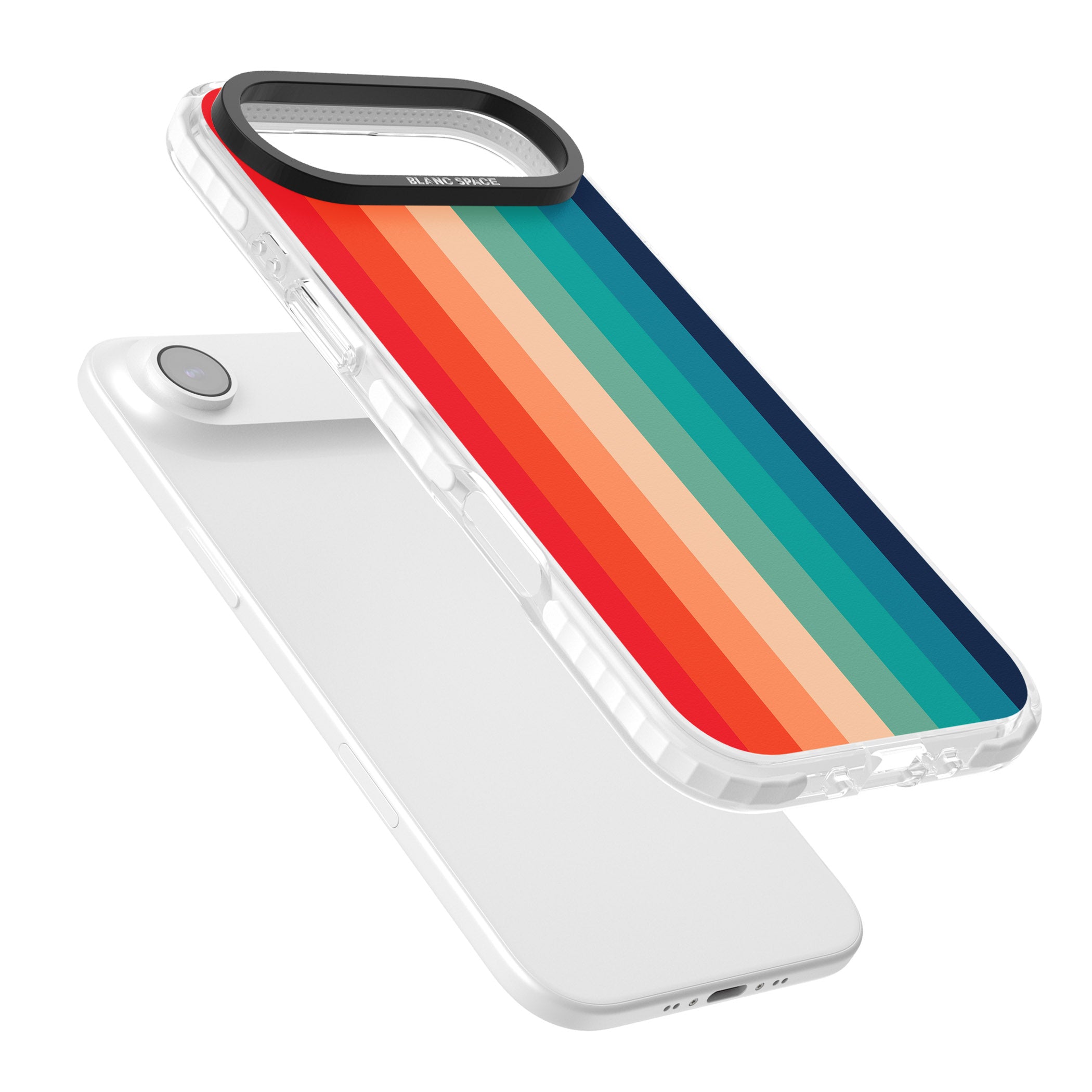 Retro 70'S Colour Palette iPhone 17 Air Impact Pro Clear Phone Case Colours