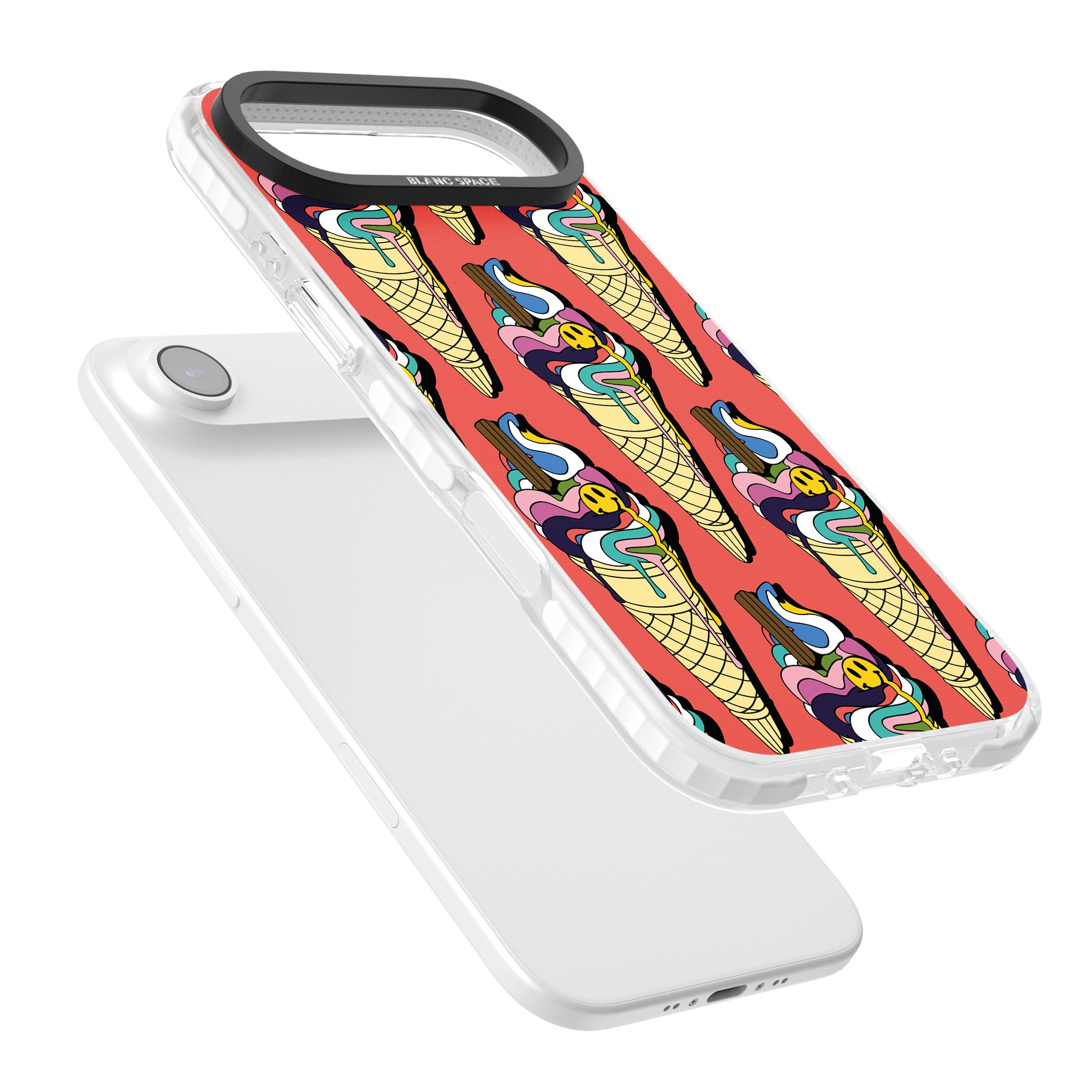 Trip & Drip Ice Cream (Red) iPhone 17 Air Impact Pro Clear Phone Case Colours