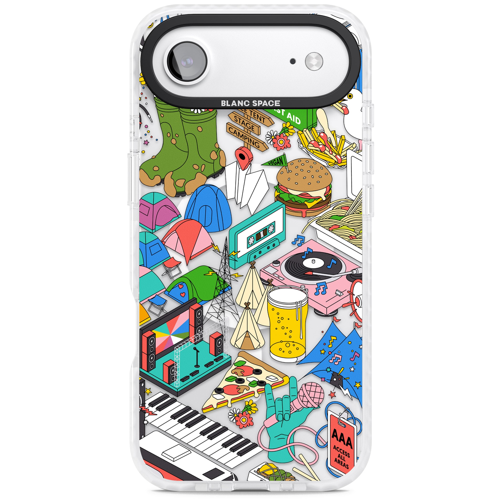 Festival Frenzy iPhone 17 Air Impact Pro Clear Phone Case