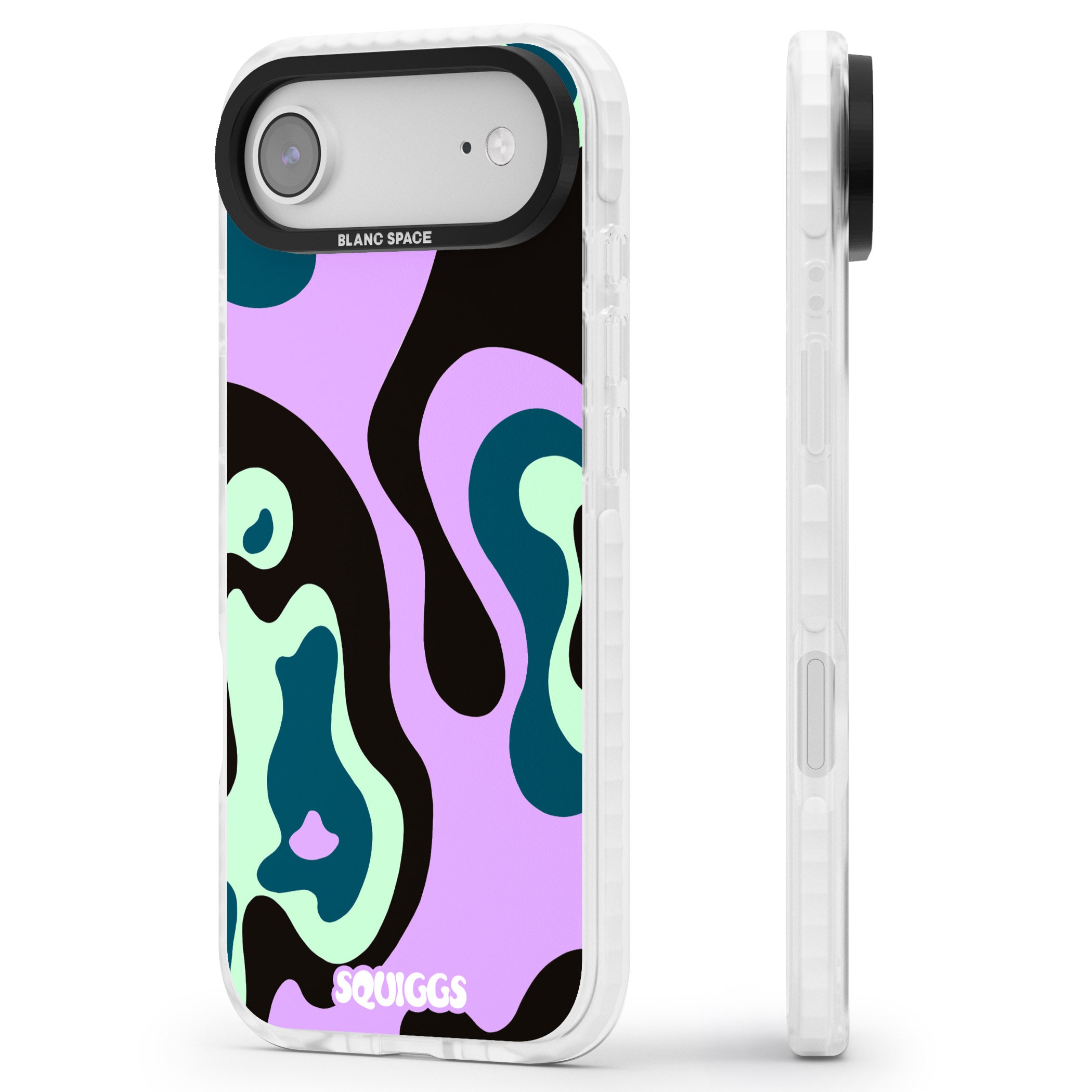 Purple River iPhone 17 Air Impact Pro Clear Phone Case Side Profile