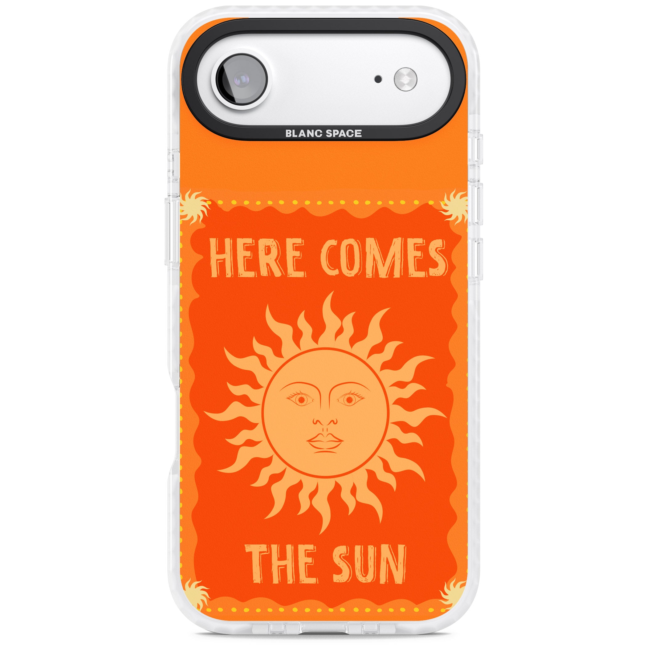 Retro Here Comes The Sun iPhone 17 Air Impact Pro Clear Phone Case