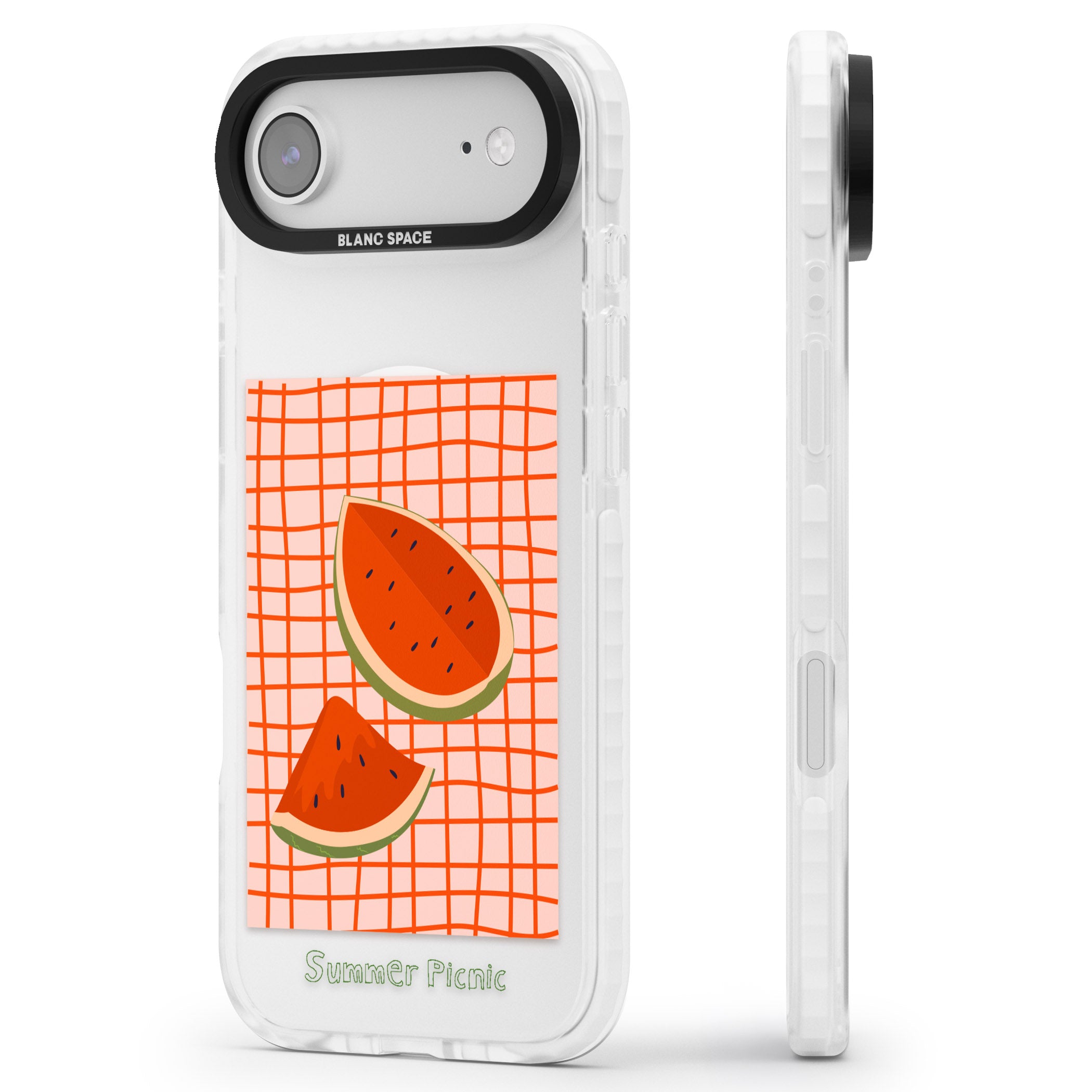 Summer Picnic iPhone 17 Air Impact Pro Clear Phone Case Side Profile