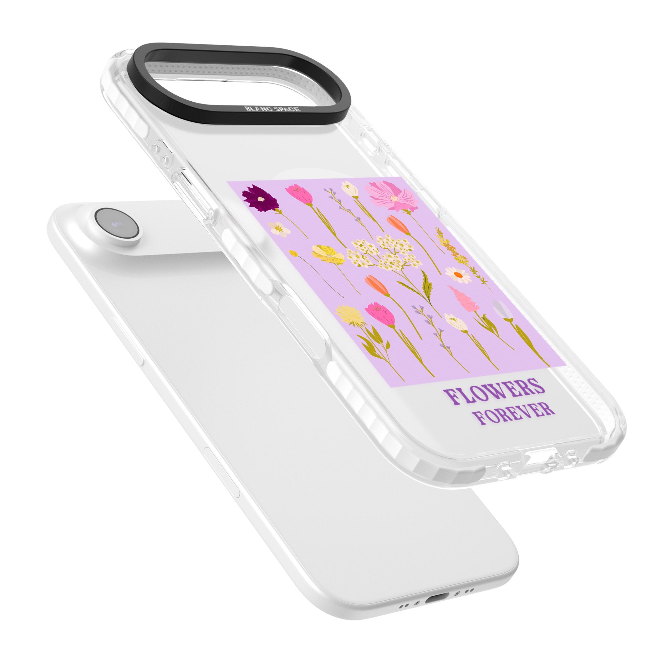Flowers Forever iPhone 17 Air Impact Pro Clear Phone Case Colours