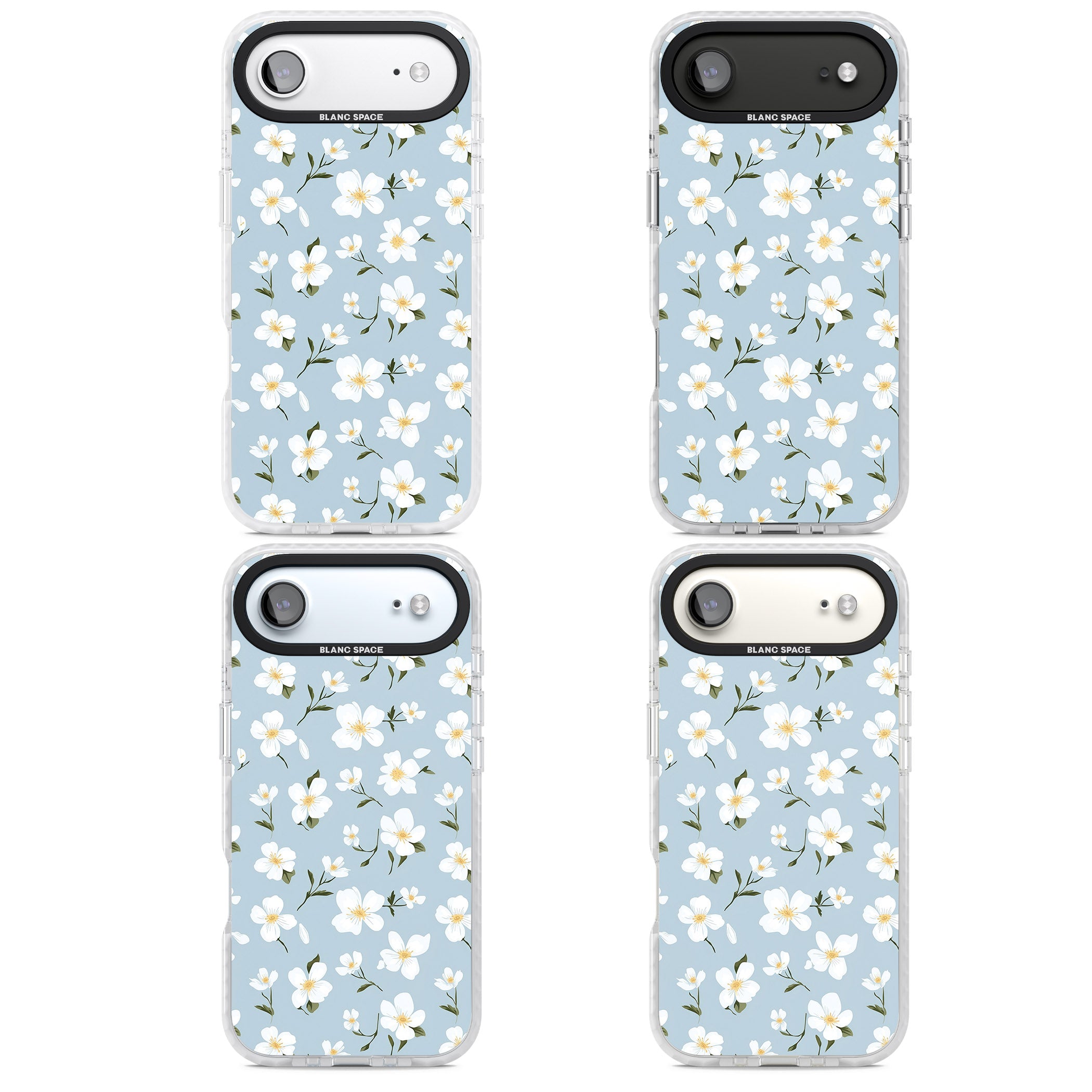 Soft White Blossoms iPhone 17 Air Impact Pro Clear Phone Case APT Impact Protection