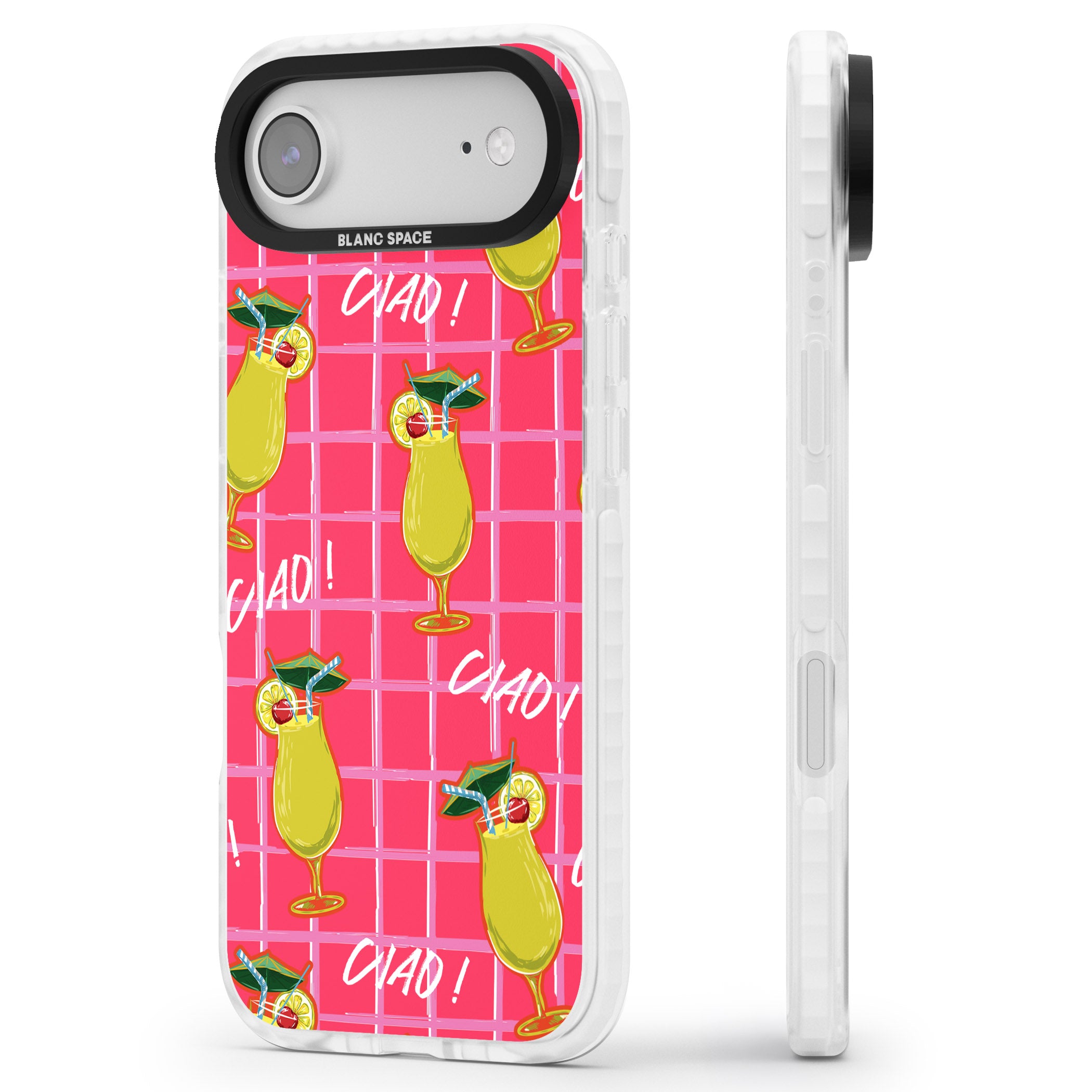 Ciao Lemons iPhone 17 Air Impact Pro Clear Phone Case Side Profile