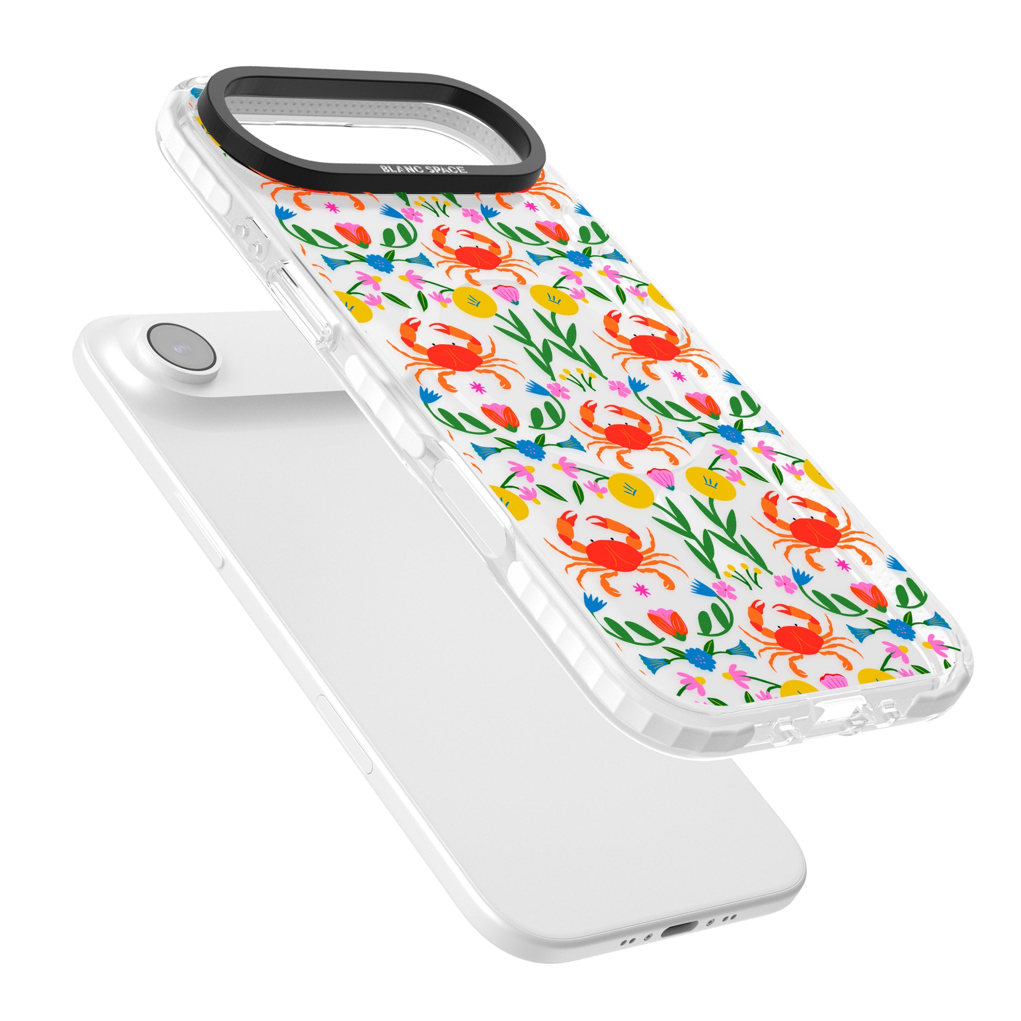 Crabs Flowers iPhone 17 Air Impact Pro Clear Phone Case Colours