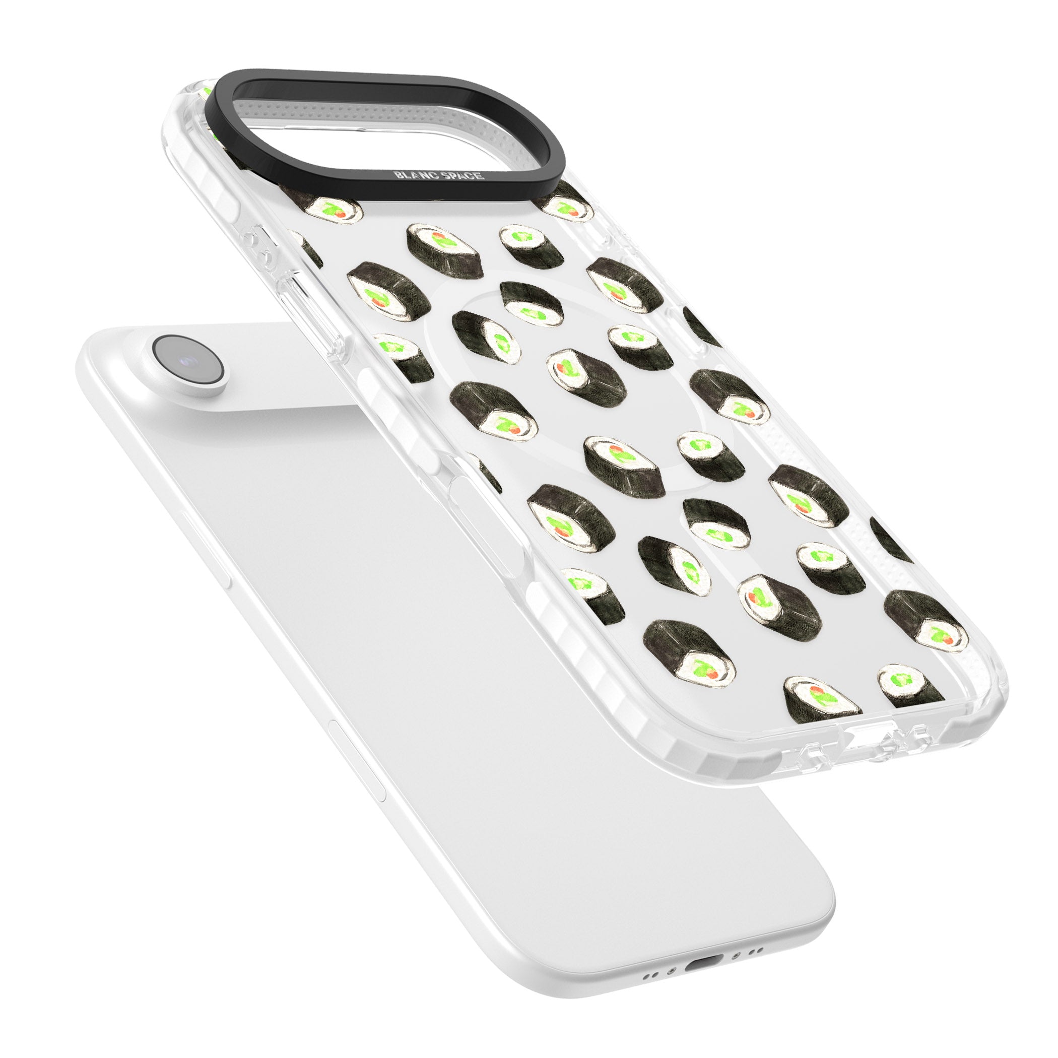 Sushi Pattern iPhone 17 Air Impact Pro Clear Phone Case Colours