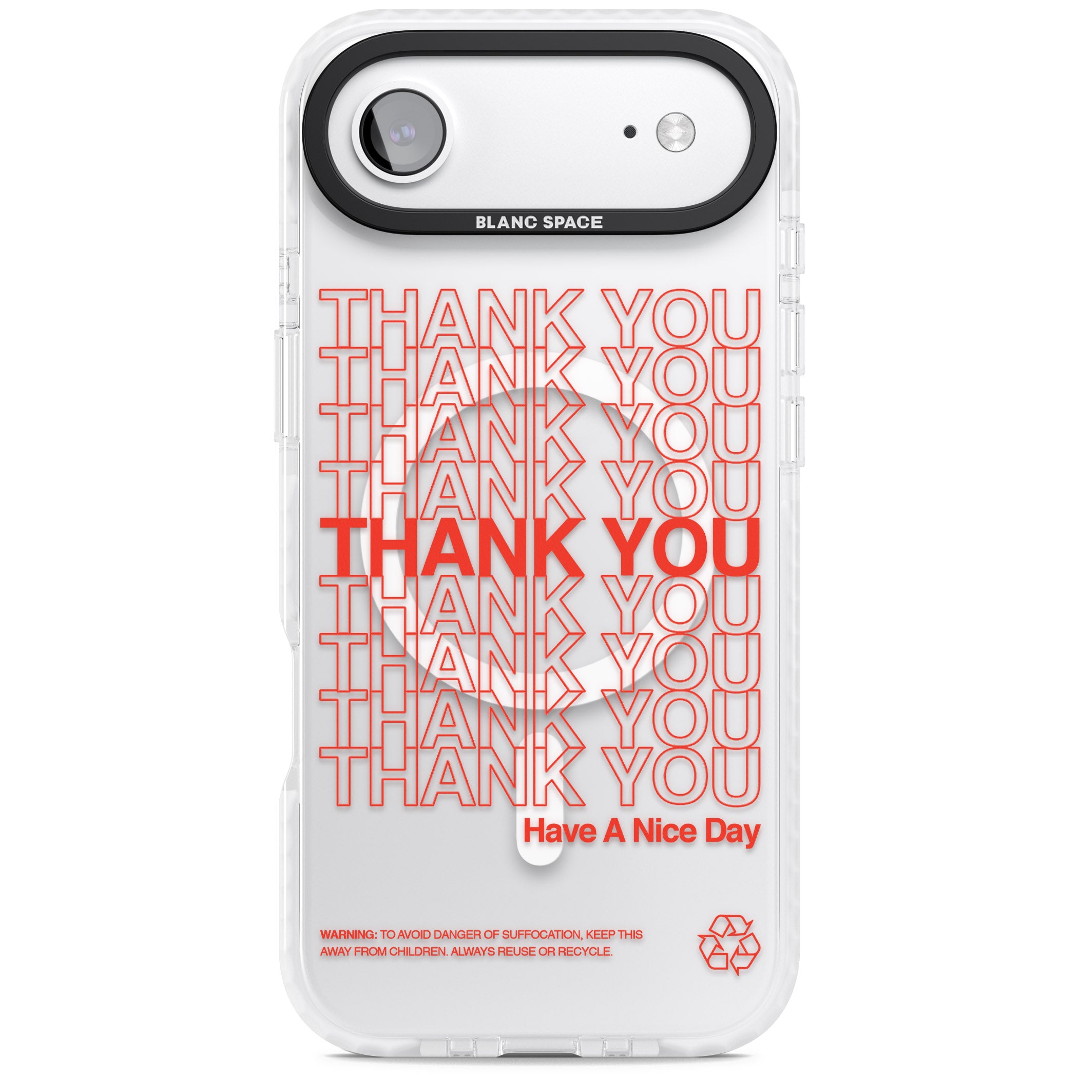 Thank You Have A Nice Day iPhone 17 Air Impact Pro Clear Phone Case