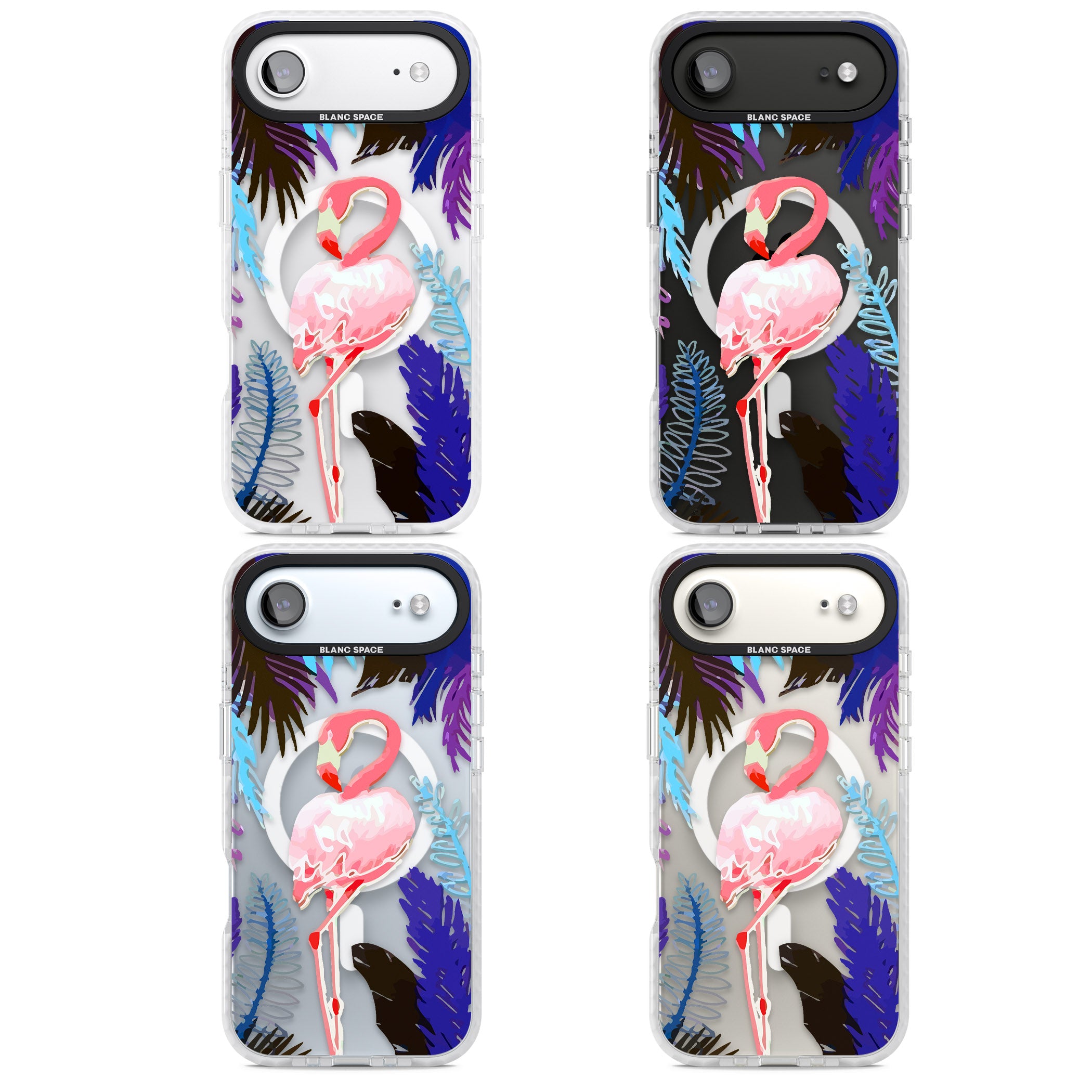 Tropical Flamingo iPhone 17 Air Impact Pro Clear Phone Case APT Impact Protection