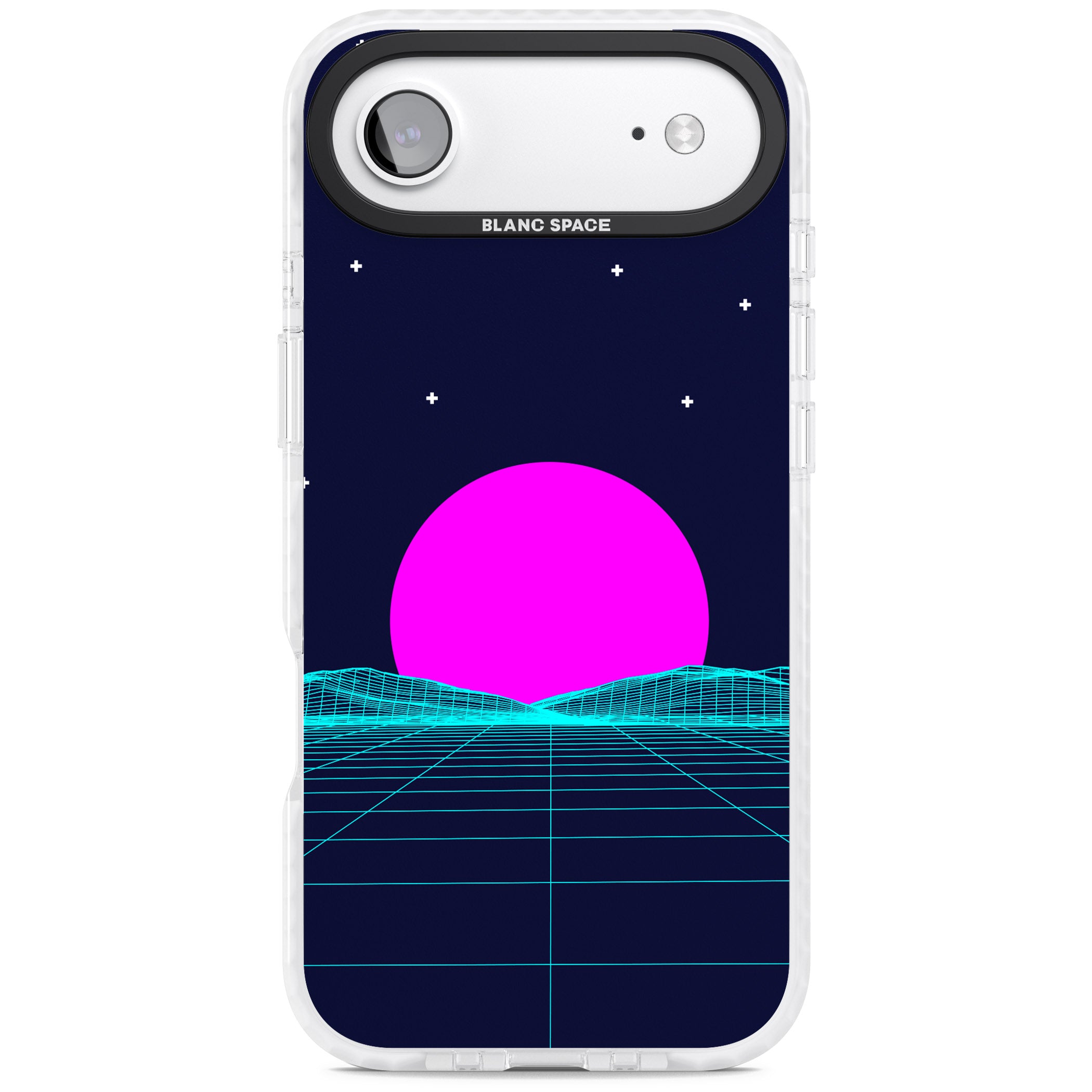 Miami Sunset Vaporwave iPhone 17 Air Impact Pro Clear Phone Case