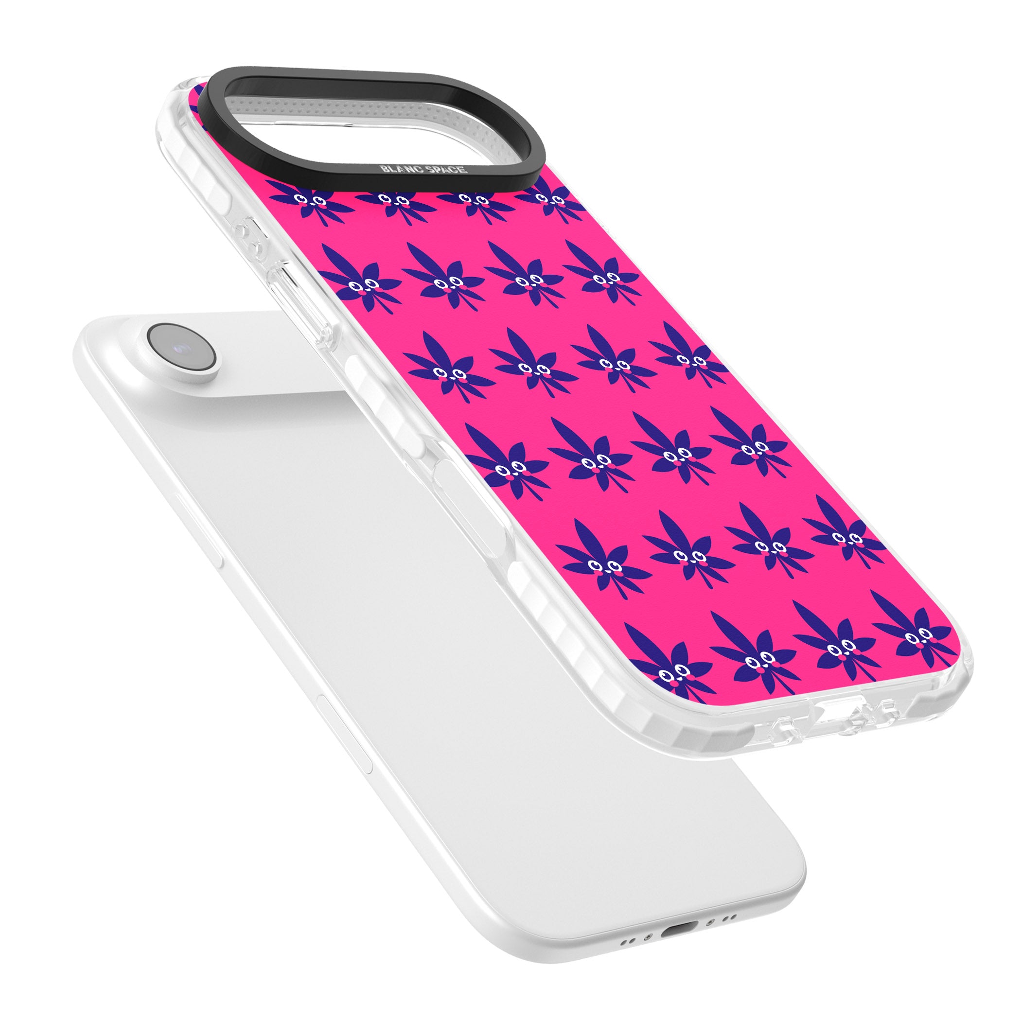 Pink Sativa iPhone 17 Air Impact Pro Clear Phone Case Colours