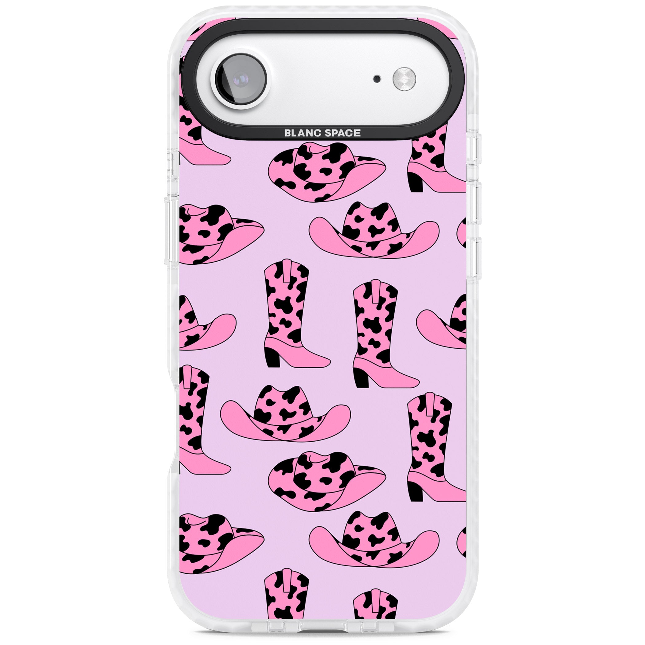 Cow Girl Pattern iPhone 17 Air Impact Pro Clear Phone Case
