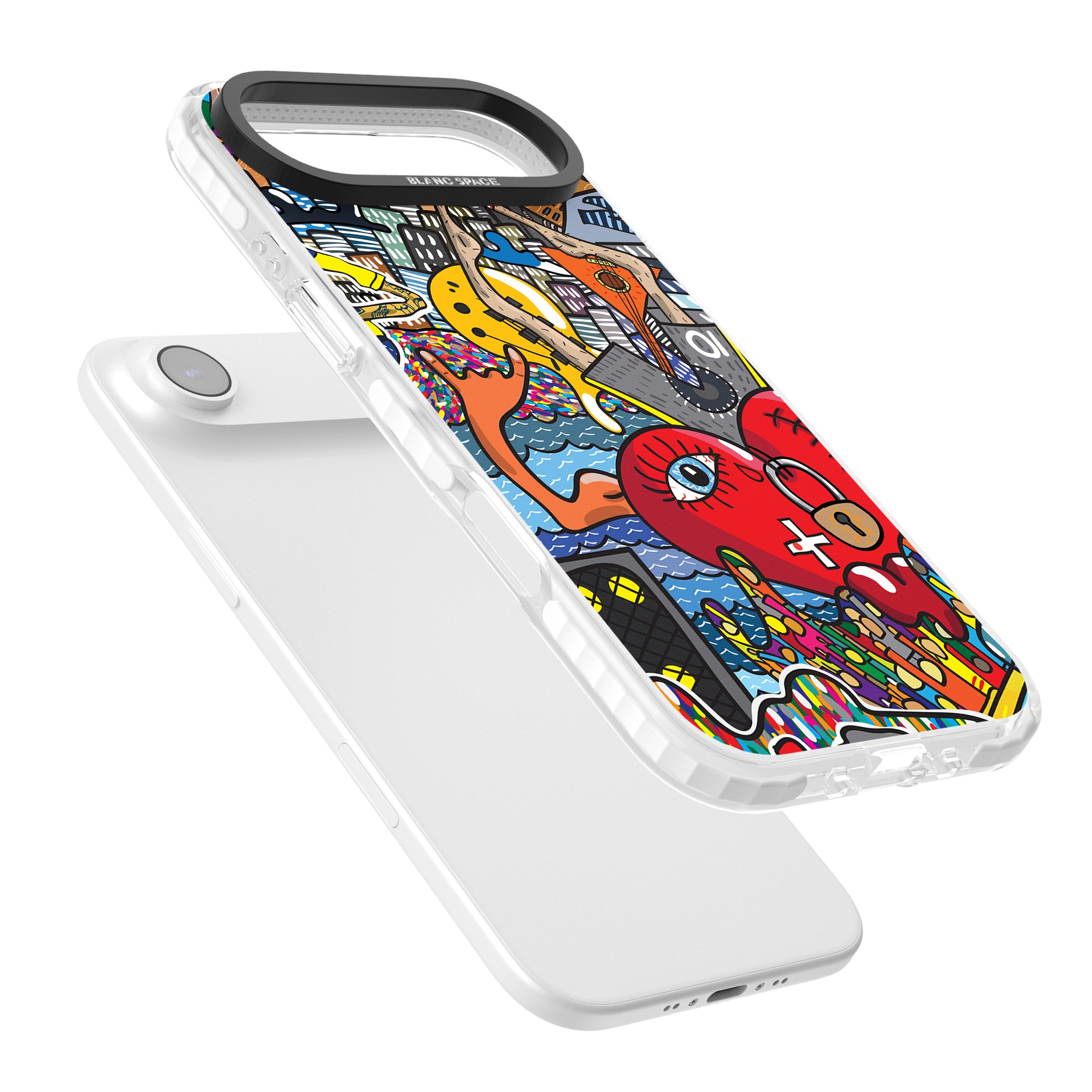 Crowd Tsunami iPhone 17 Air Impact Pro Clear Phone Case Colours