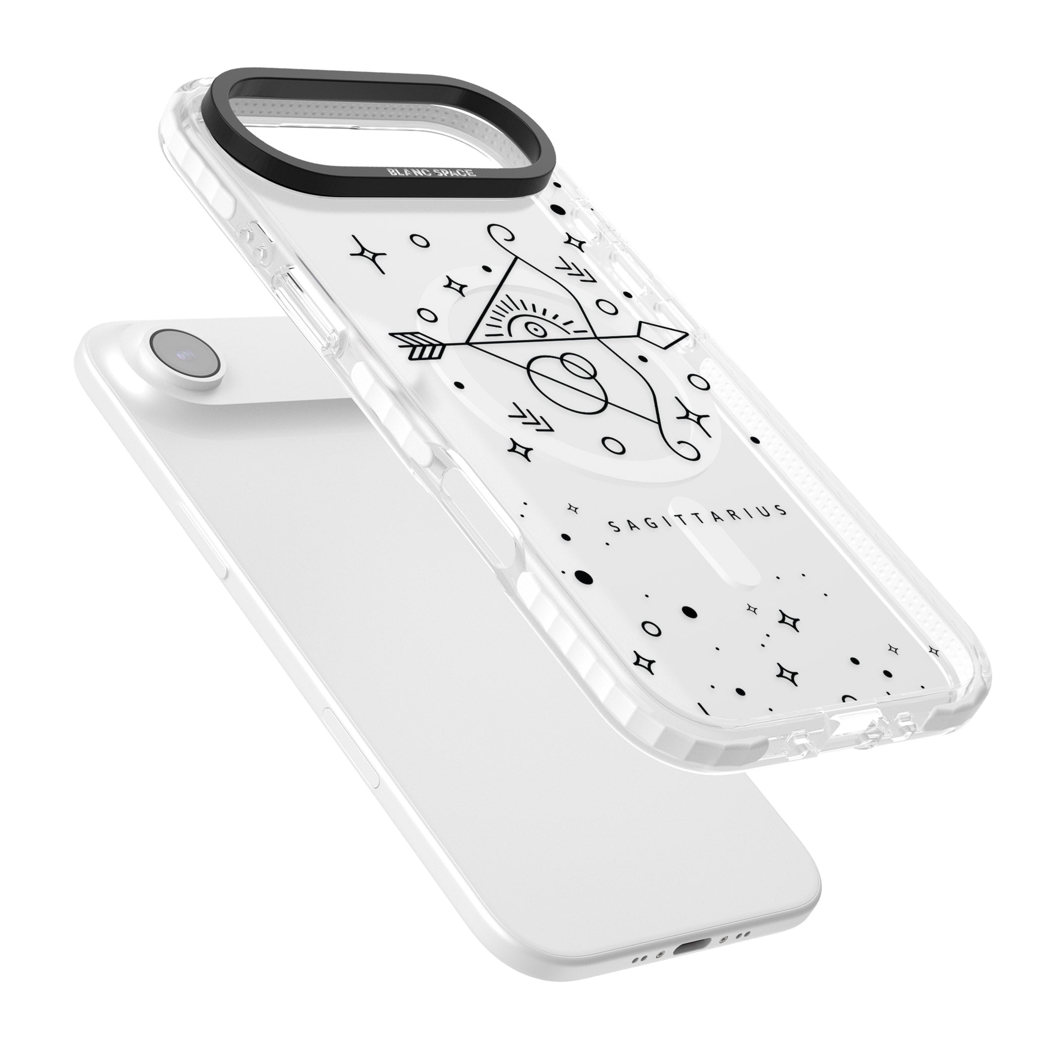 Sagittarius Arcane iPhone 17 Air Impact Pro Clear Phone Case Colours