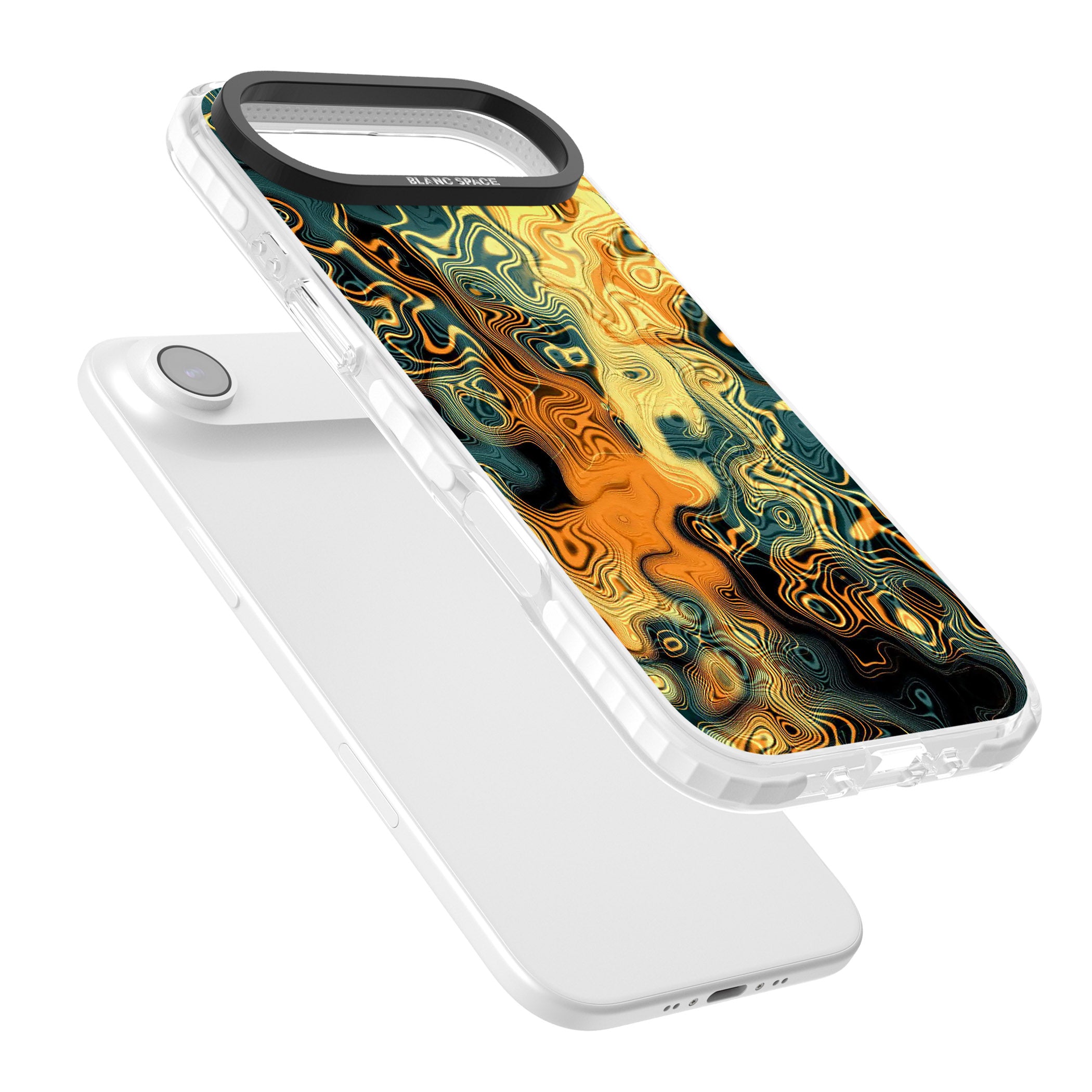 Gold Green Marble iPhone 17 Air Impact Clear Phone Case Colours