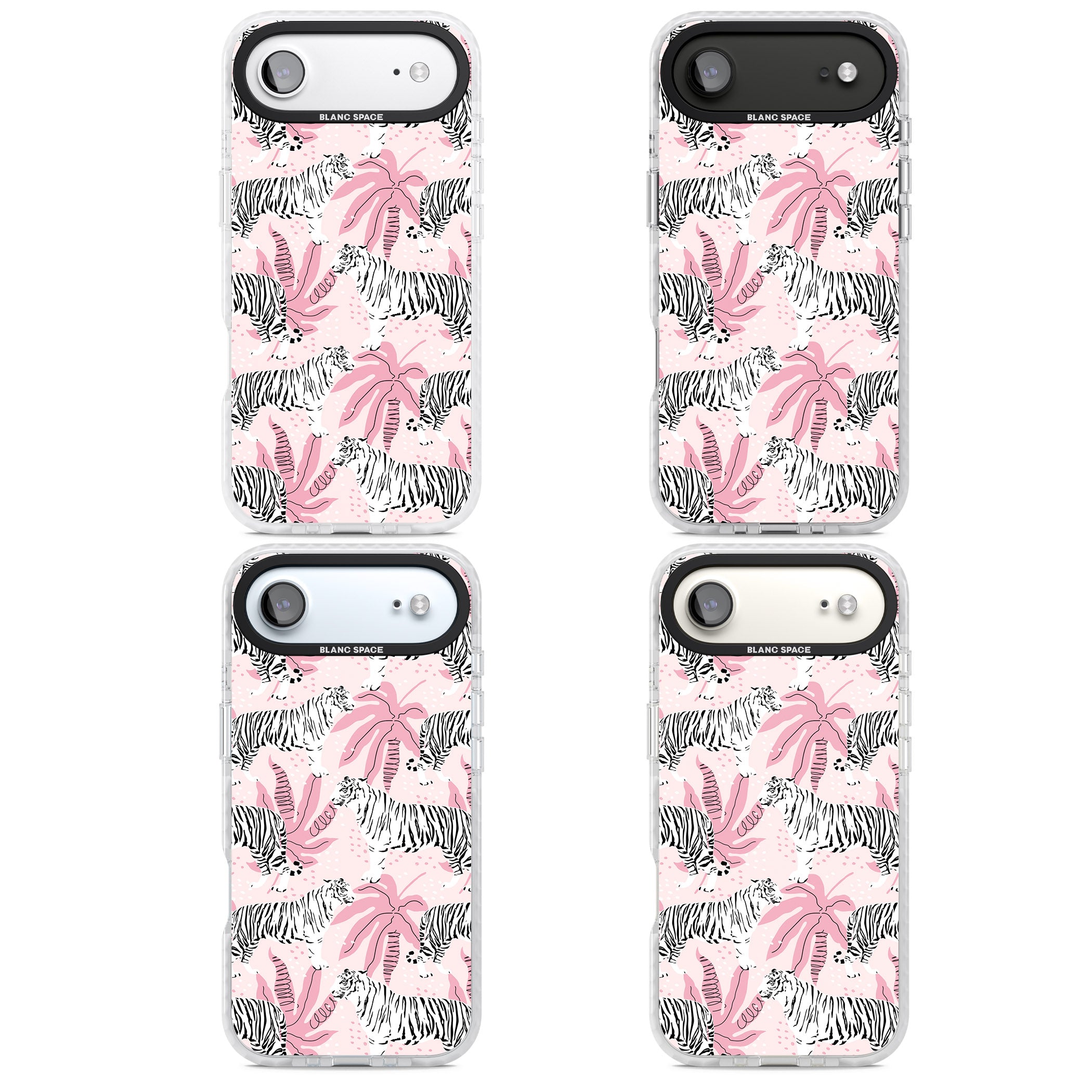 Pink Tiger Palm iPhone 17 Air Impact Clear Phone Case APT Impact Protection