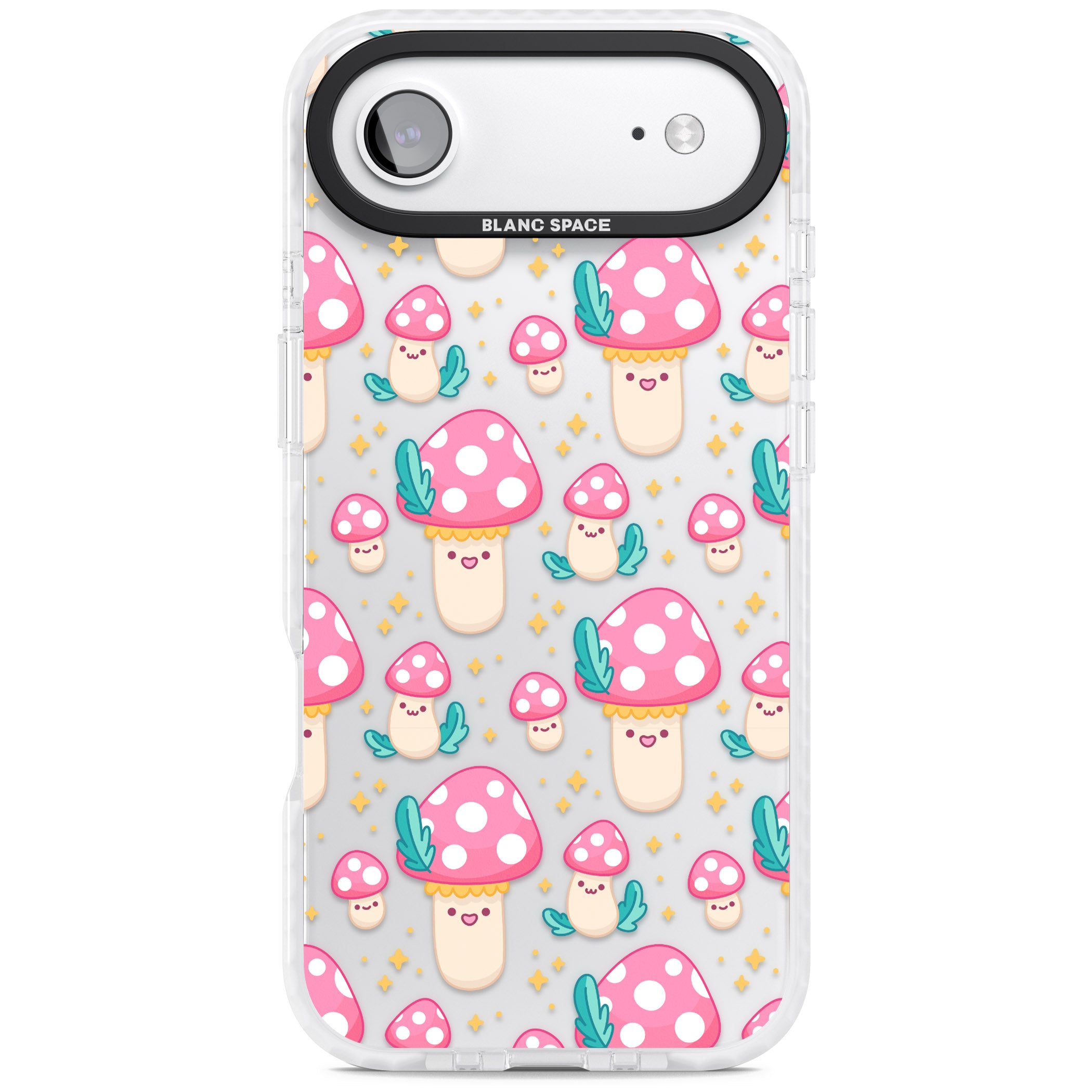 Cute Mushroom Pattern iPhone 17 Air Impact Clear Phone Case