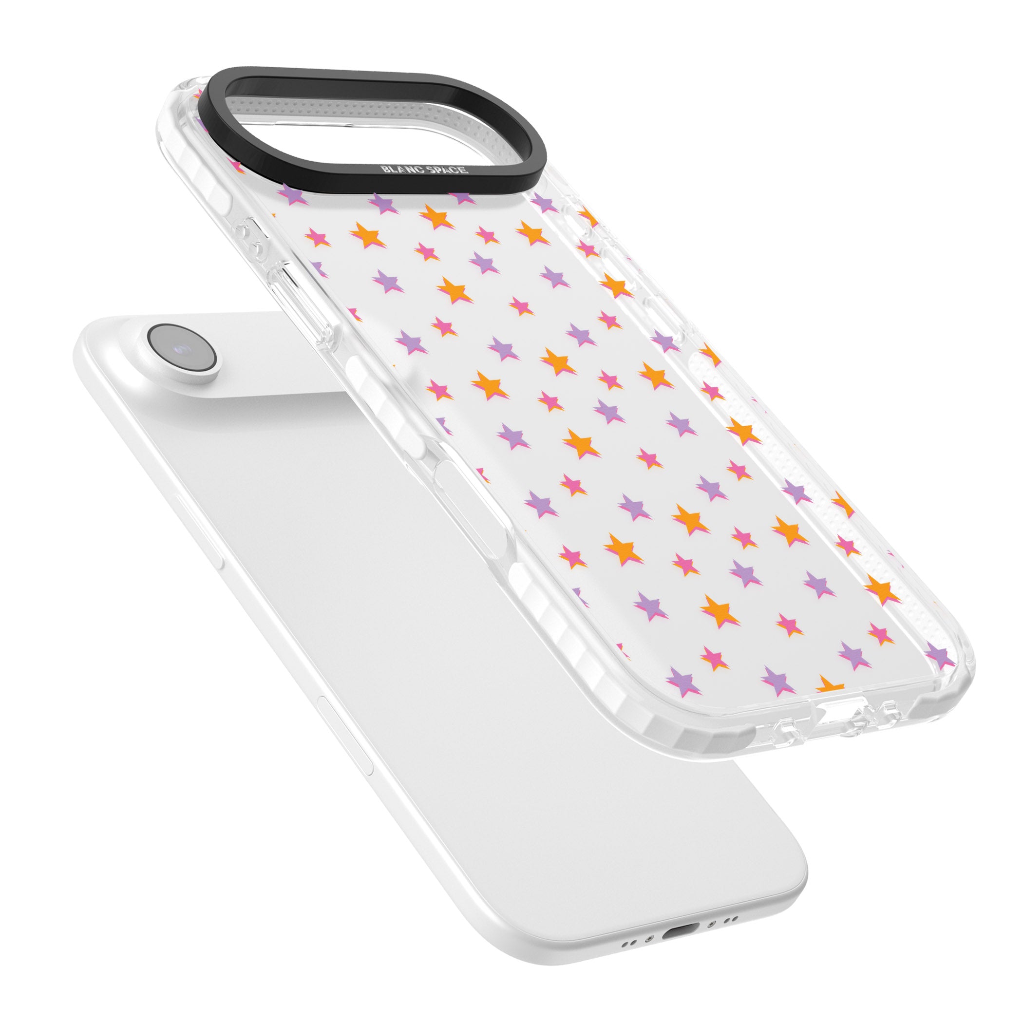 Spangling Stars Pattern iPhone 17 Air Impact Clear Phone Case Colours