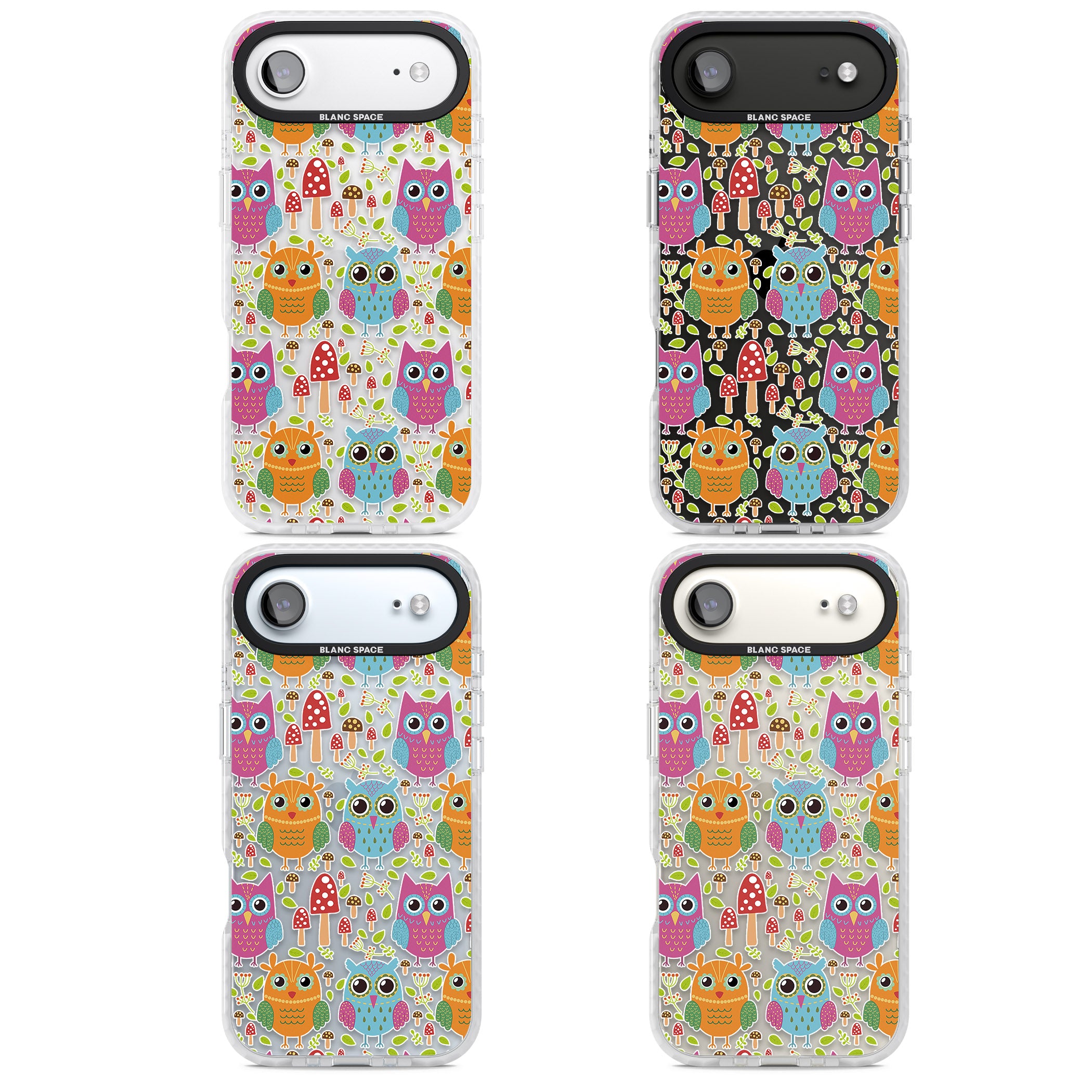 Forrest Owl Clear Pattern iPhone 17 Air Impact Clear Phone Case APT Impact Protection