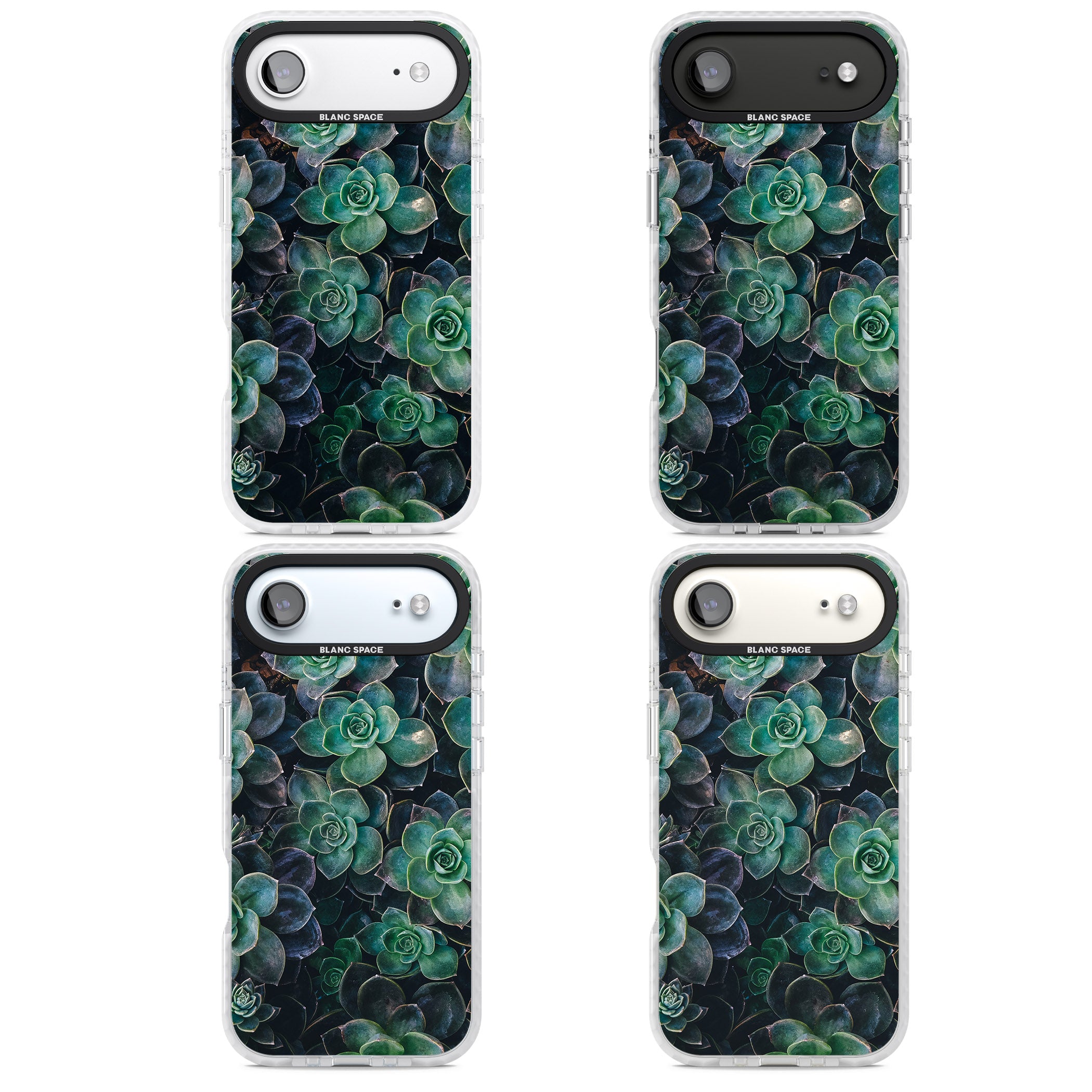 Succulent Bloom Botanical iPhone 17 Air Impact Clear Phone Case APT Impact Protection